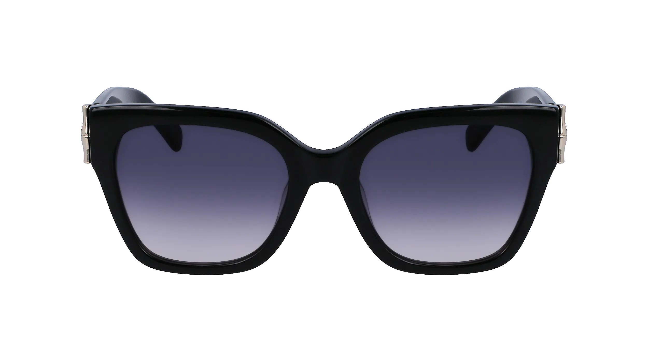 LONGCHAMP LO732S 001 Occhiali da sole Acetato Nero Grigio Squadrata Normale Normale - immagine 2