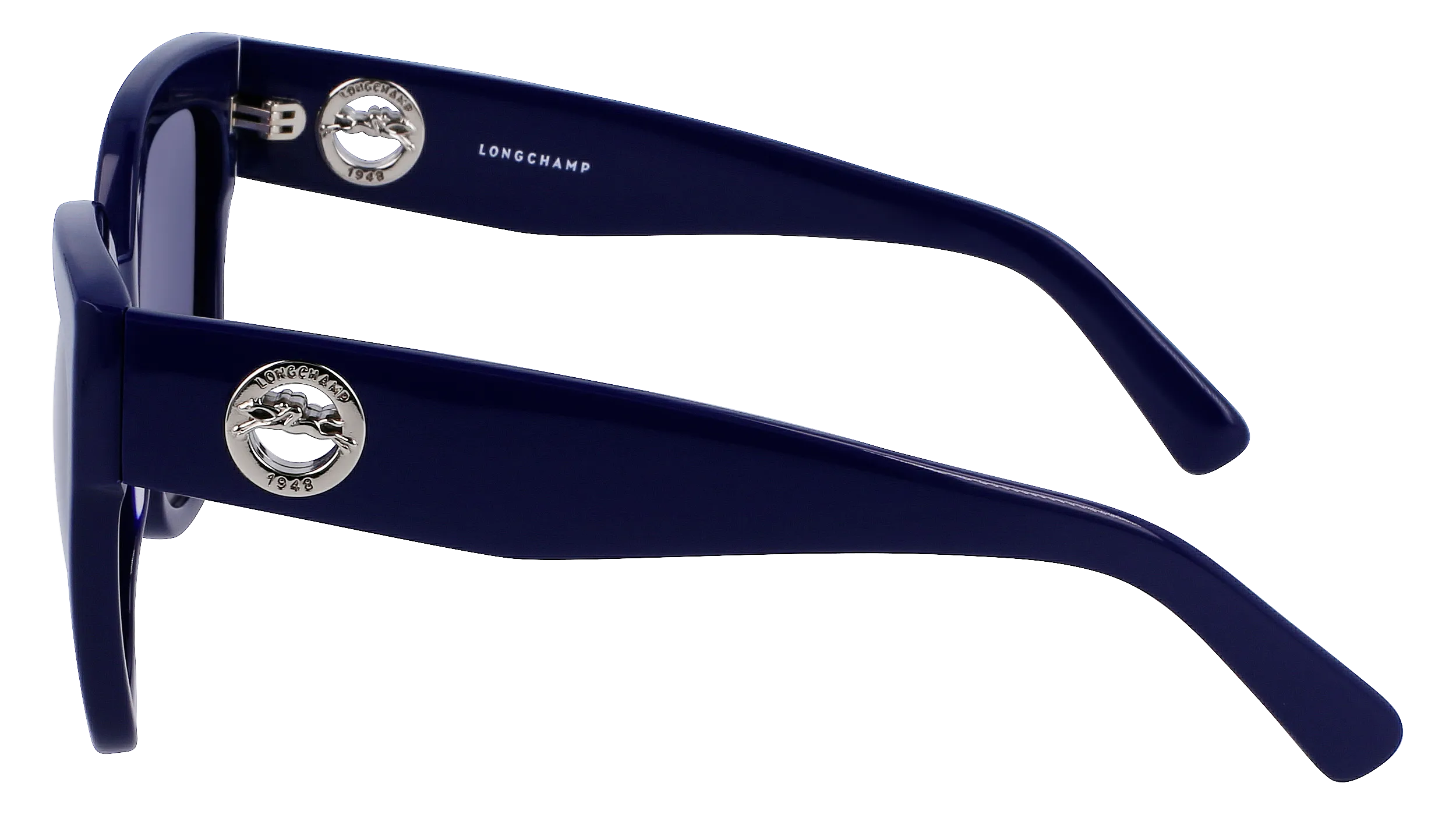 LONGCHAMP LO717S 400 Occhiali da sole Acetato Blu Blu Squadrata Normale Fotocromatiche - immagine 4