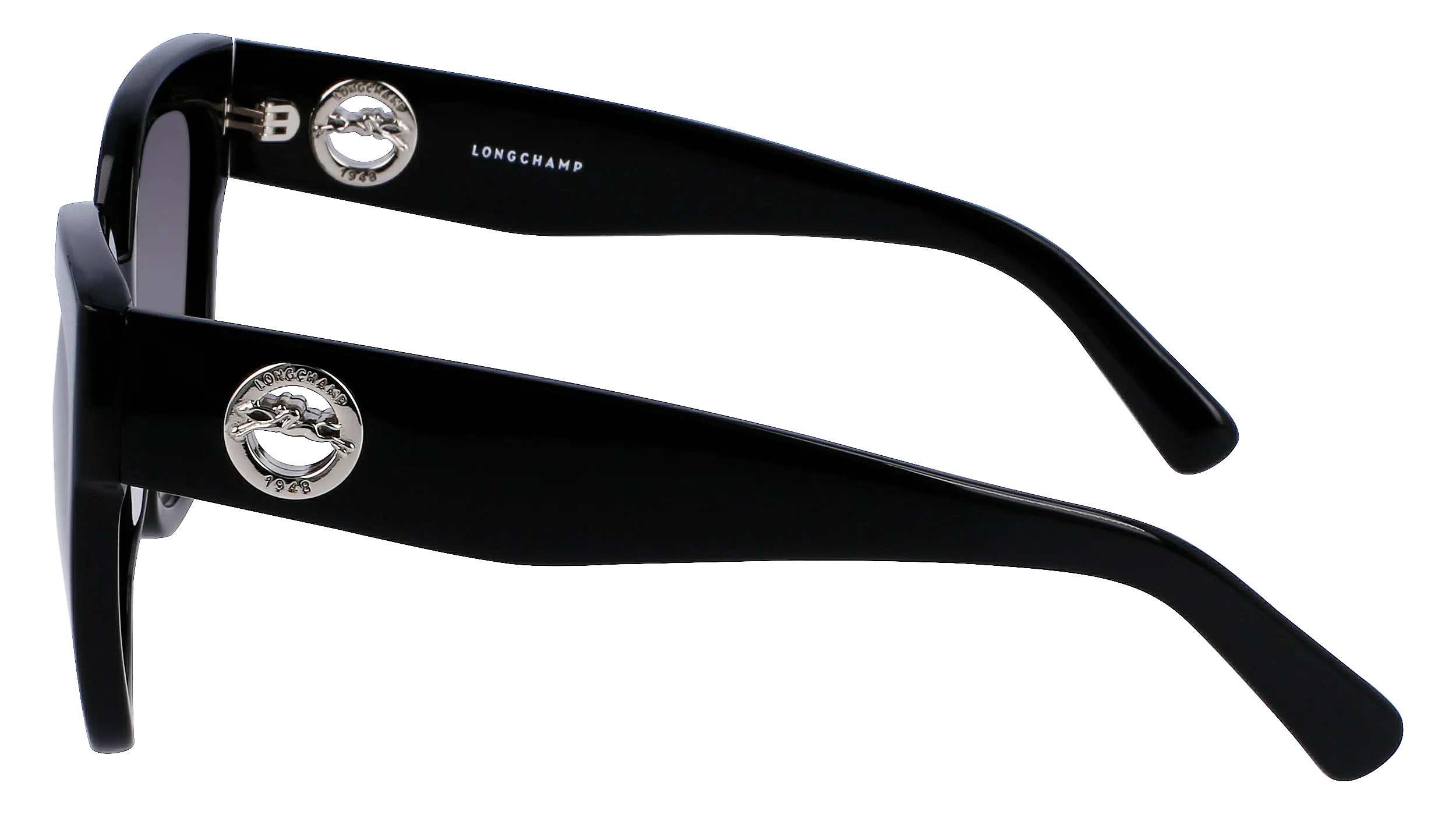 LONGCHAMP LO717S 001 Occhiali da sole Acetato Nero Squadrata Normale Fotocromatiche - immagine 4