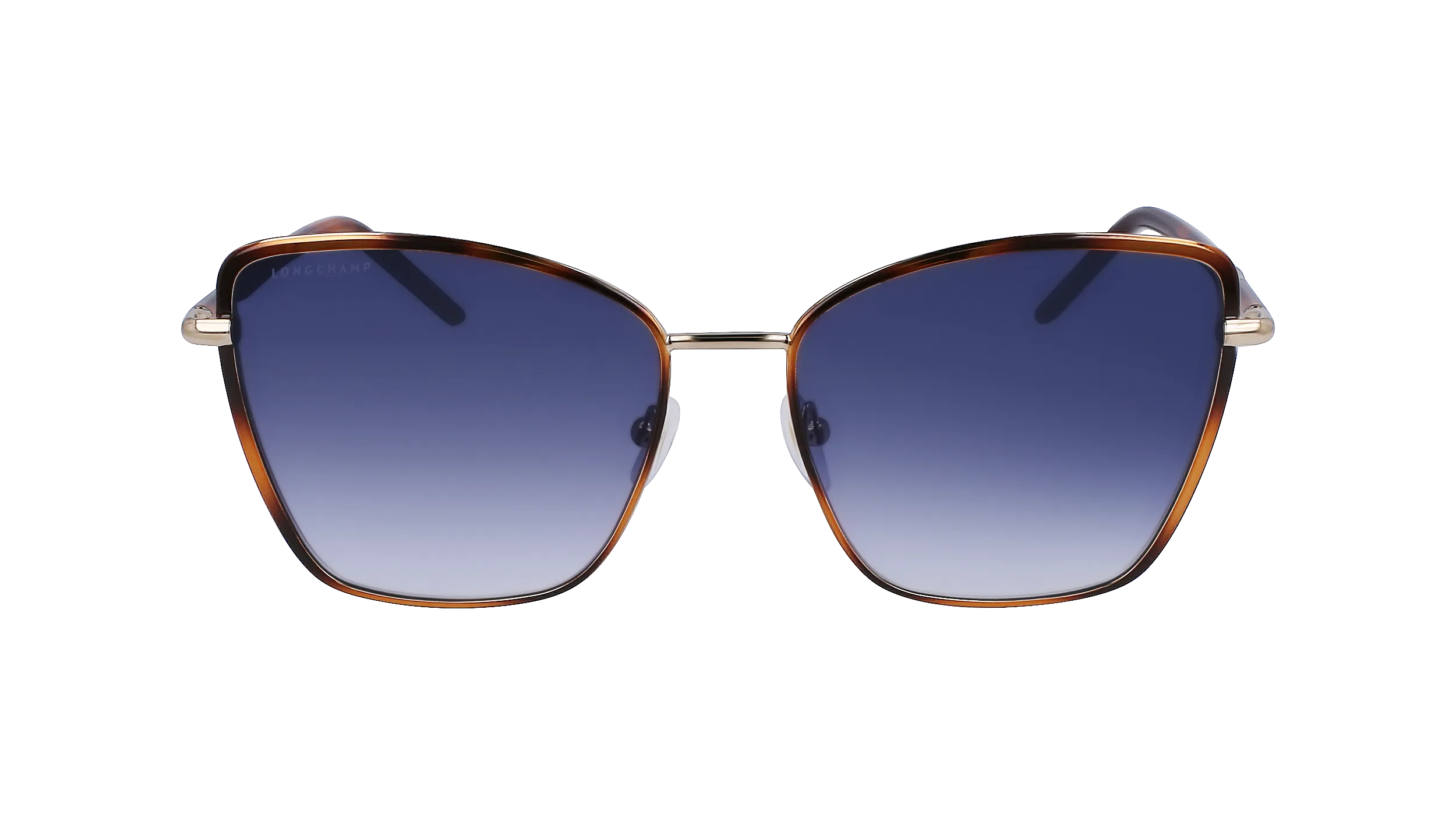 LONGCHAMP LO167S 223 Occhiali da sole Metallo Havana Blu Farfalla Normale Normale - immagine 3