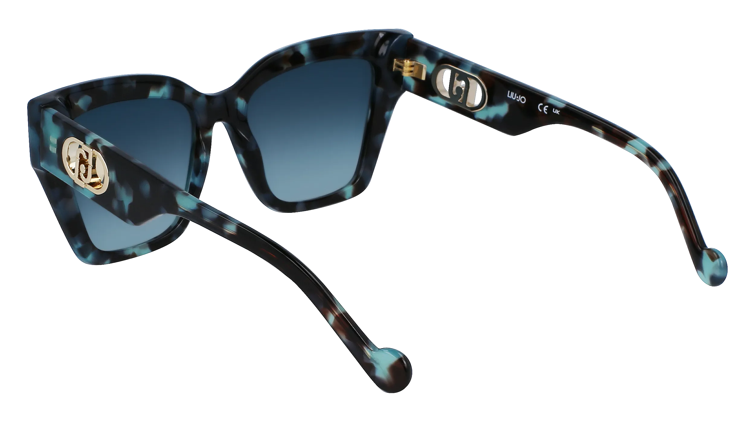 Liu Jo LJ777S 428 Occhiali da sole Acetato Havana Grigio Squadrata Normale Sfumato - immagine 4