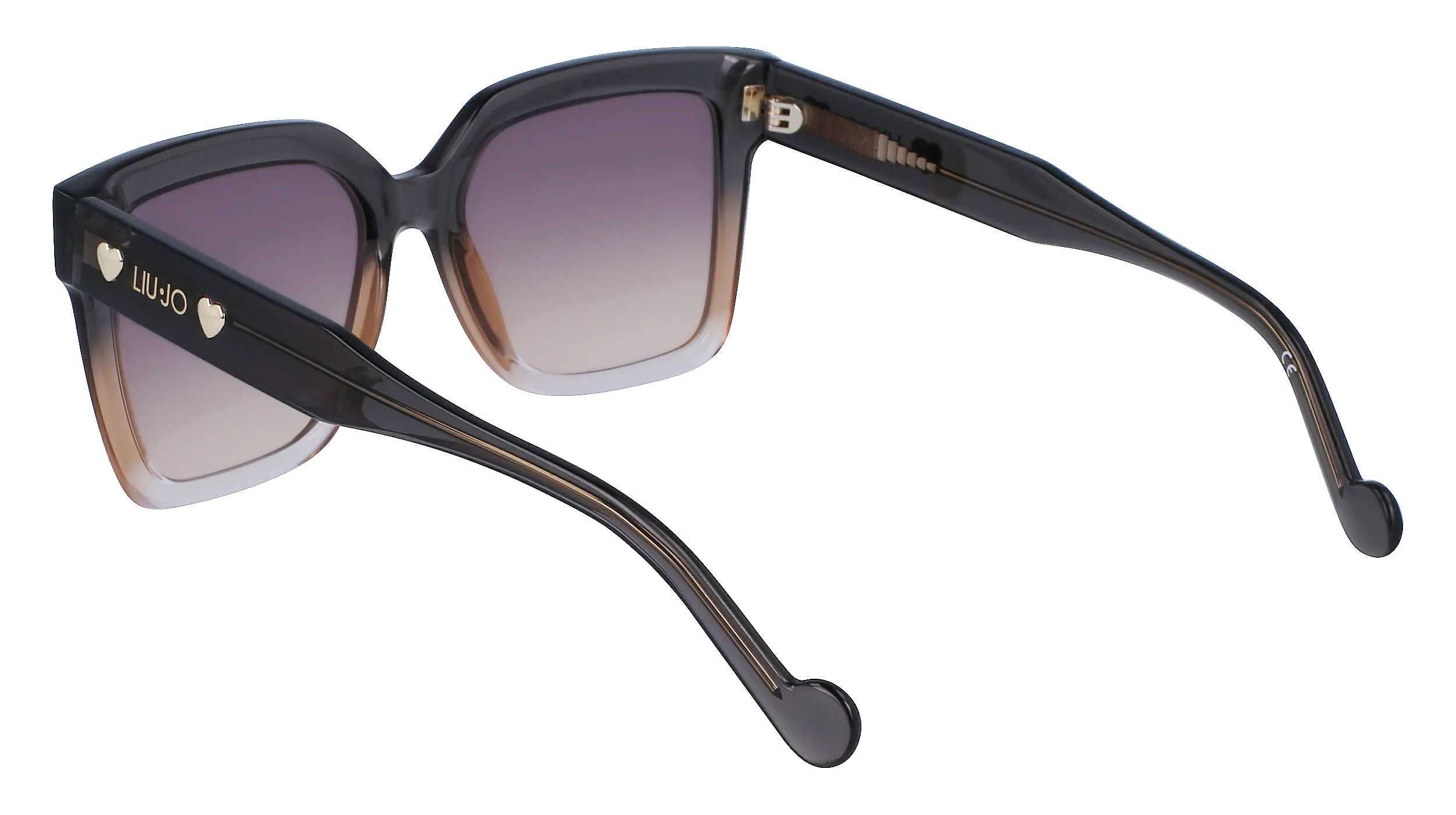 Liu Jo LJ771S 033 Occhiali da sole Acetato Grigio Grigio Squadrata Normale Sfumato - immagine 4