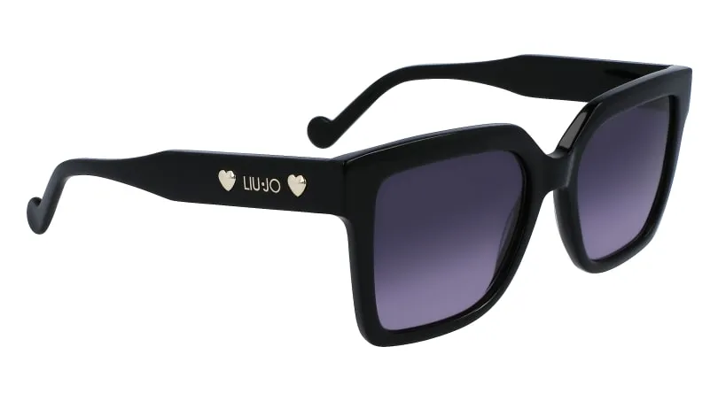 Liu Jo LJ771S 001 Occhiali da sole Acetato Nero Nero Squadrata Normale Sfumato - immagine 2
