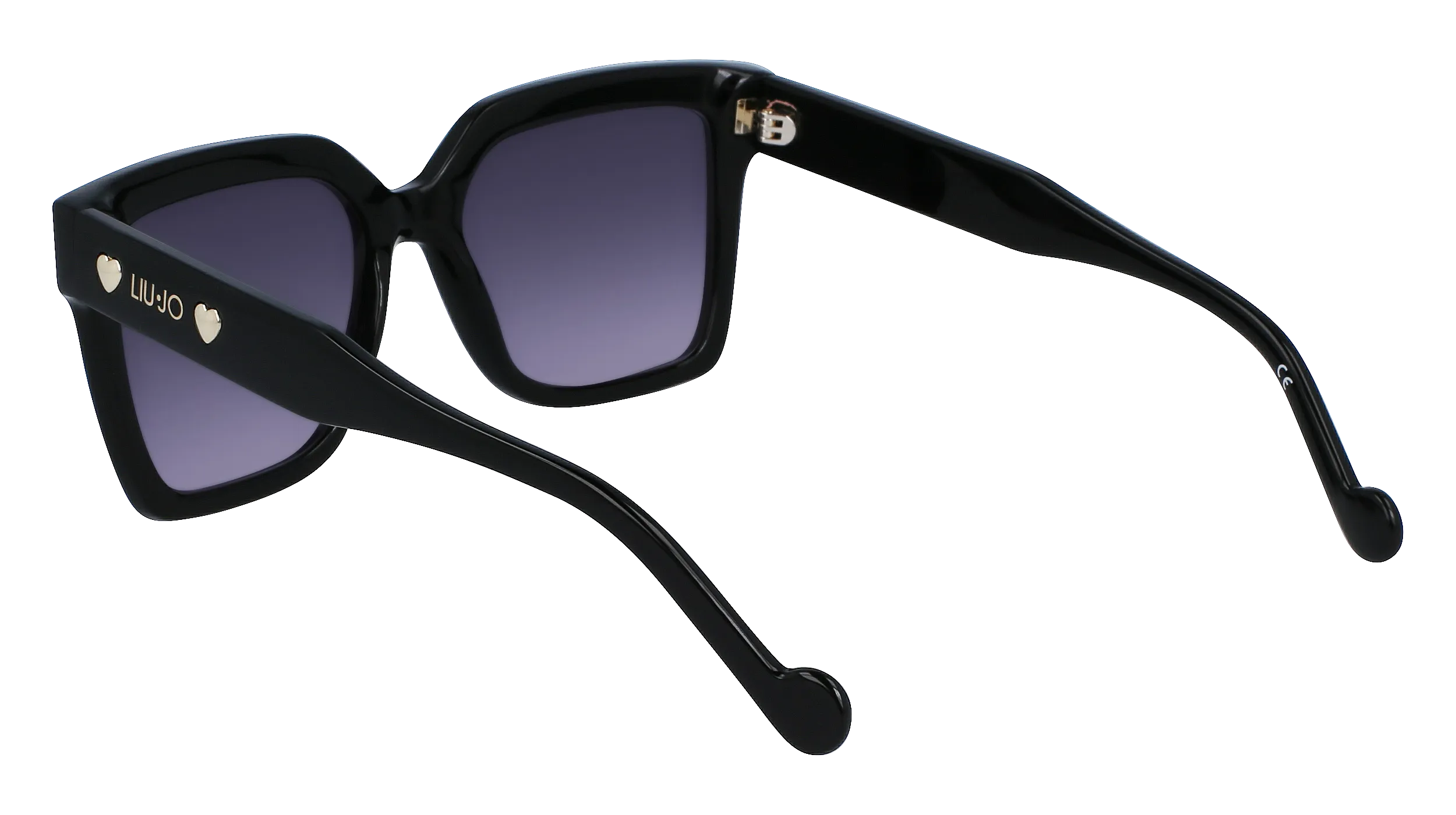Liu Jo LJ771S 001 Occhiali da sole Acetato Nero Nero Squadrata Normale Sfumato - immagine 4