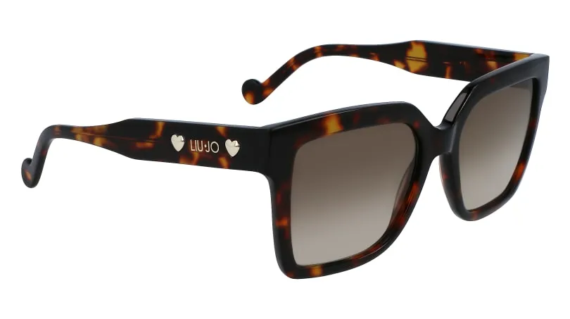 Liu Jo LJ771S 240 Occhiali da sole Acetato Havana Marrone Squadrata Normale Sfumato - immagine 2