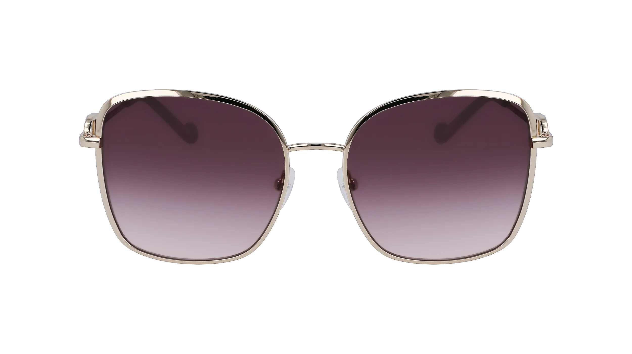 Liu Jo LJ155S 716 Occhiali da sole Metallo Oro Viola Squadrata Normale Normale - immagine 3