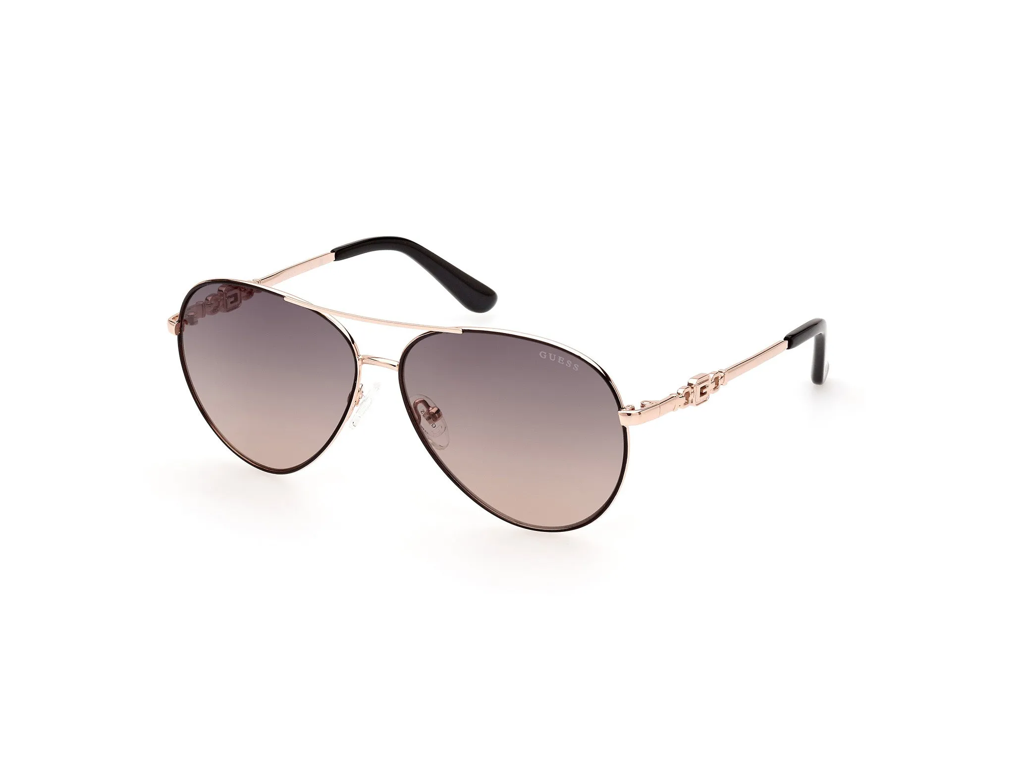 Guess GU7885-H 05B Occhiali da sole Metallo Nero Grigio Pilot Normale Sfumato - immagine 1