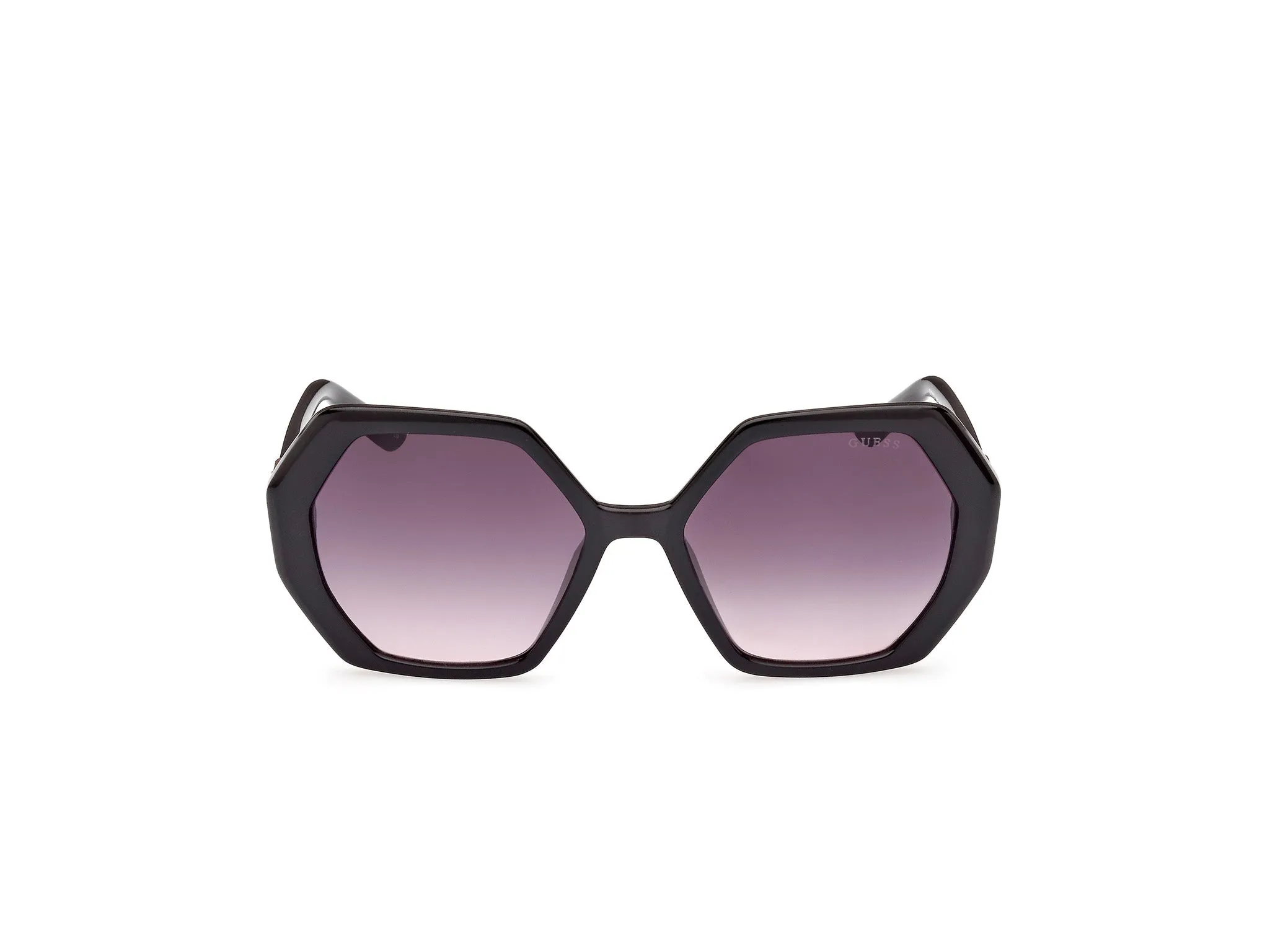 Guess GU7879 01B Occhiali da sole Iniettato Nero Grigio Geometrica Normale Sfumato - immagine 3