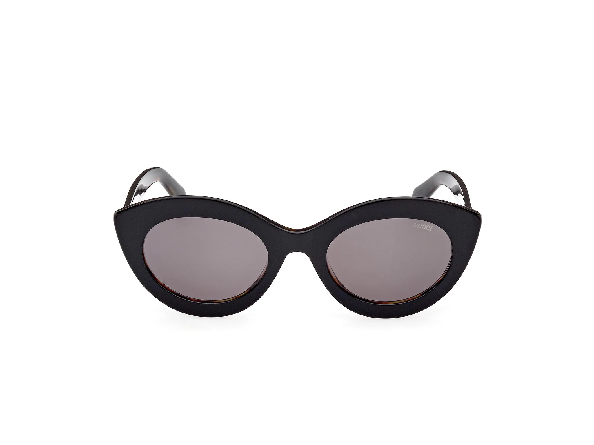 Emilio Pucci EP0203 01A Occhiali da sole Acetato Nero Grigio Cat Eye Normale - immagine 3