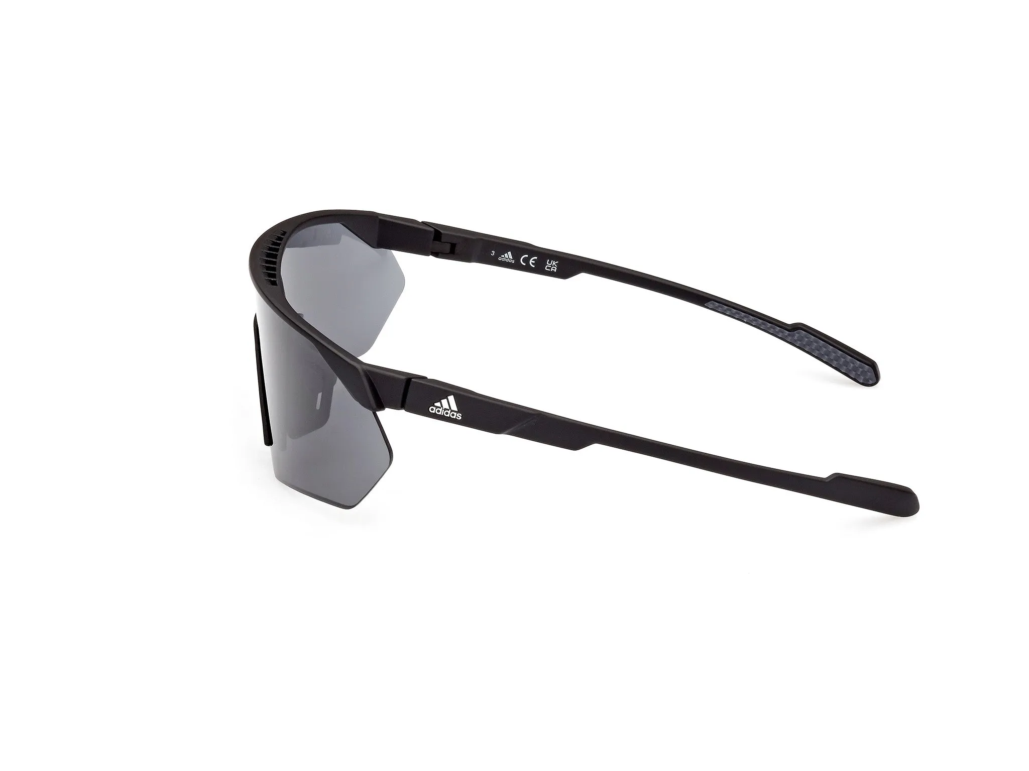 Adidas Sport SP0076 ANEMOS OG S 02A Occhiali da sole Plastica Nero-opaco Grigio Maschera Normale - immagine 2