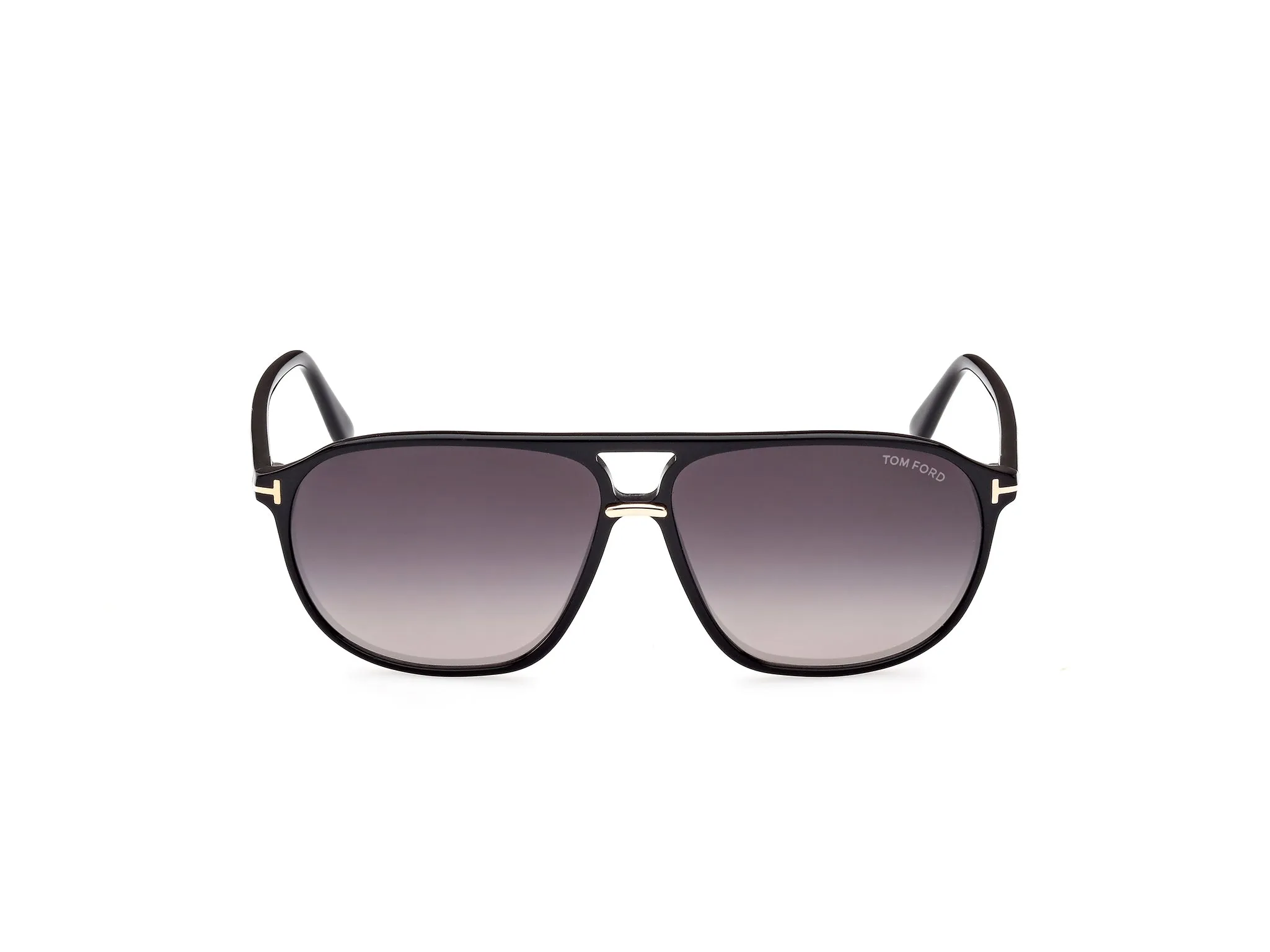 TOM FORD FT1026 BRUCE 01B Occhiali da sole Acetato Nero Grigio Squadrata Normale Sfumato - immagine 3