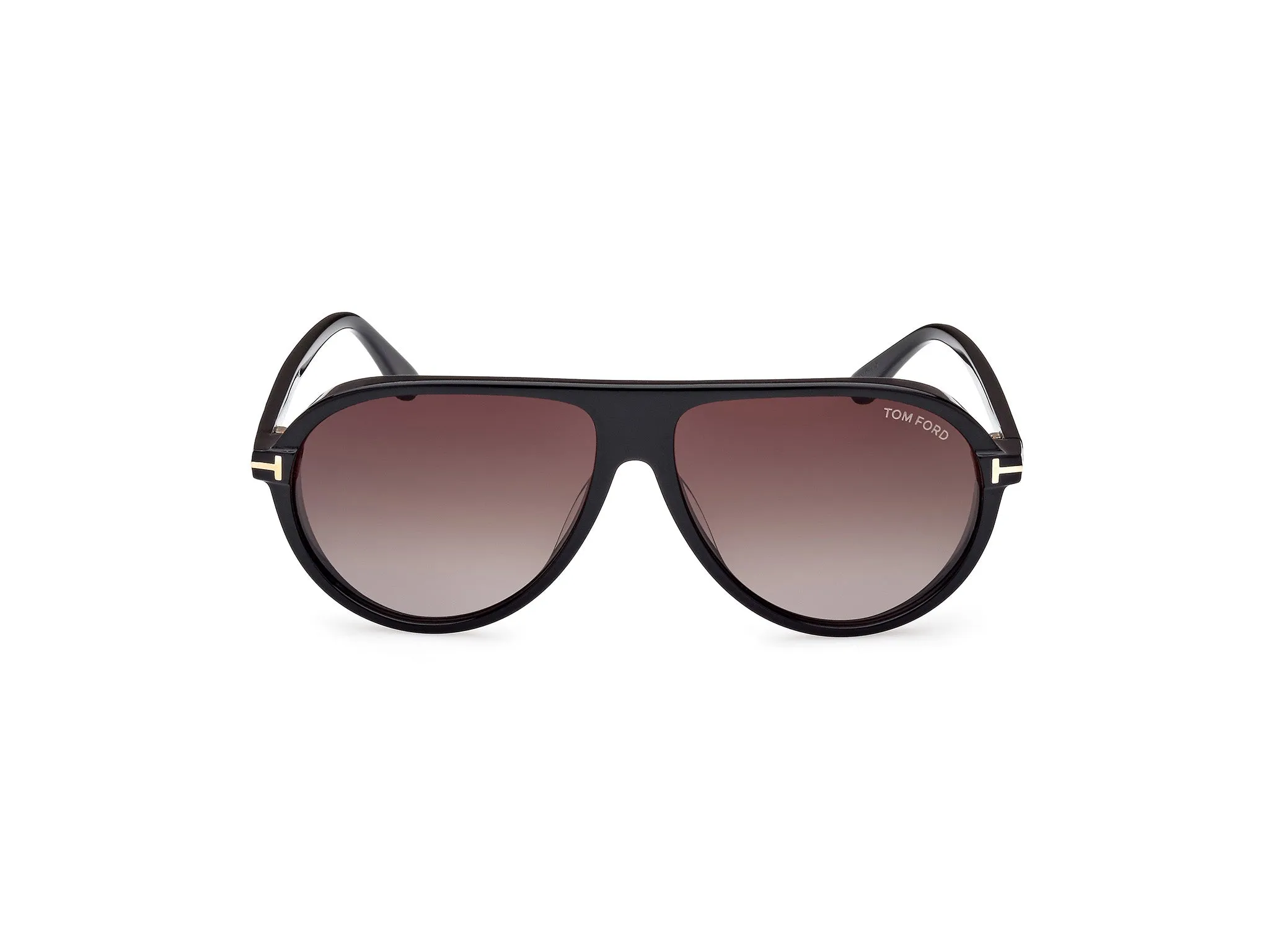 TOM FORD FT1023 MARCUS 01B Occhiali da sole Acetato Nero Grigio Pilot Normale Sfumato - immagine 3