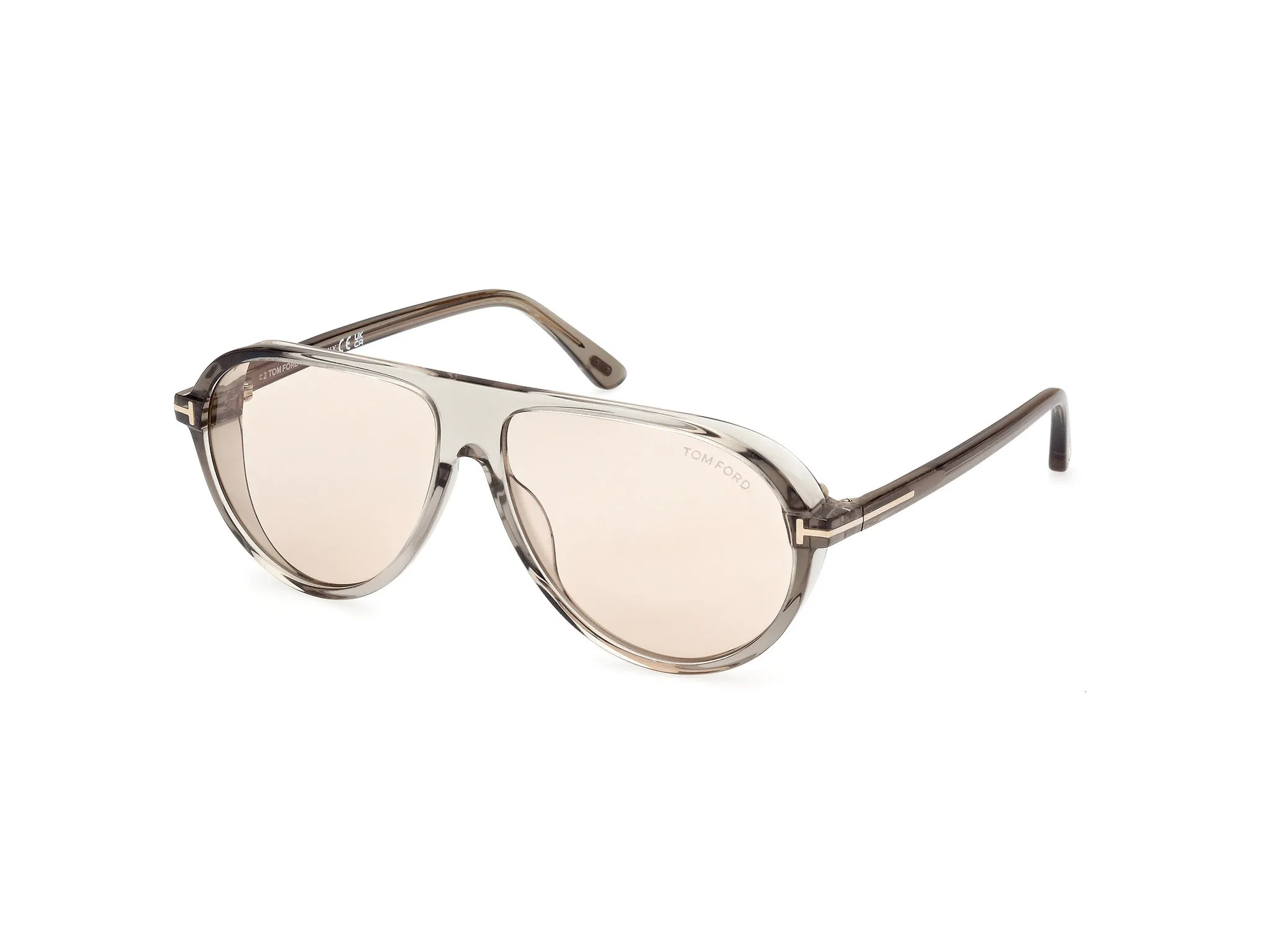 TOM FORD FT1023 MARCUS 93E Occhiali da sole Acetato Verde Marrone Pilot Fotocromatiche - immagine 1