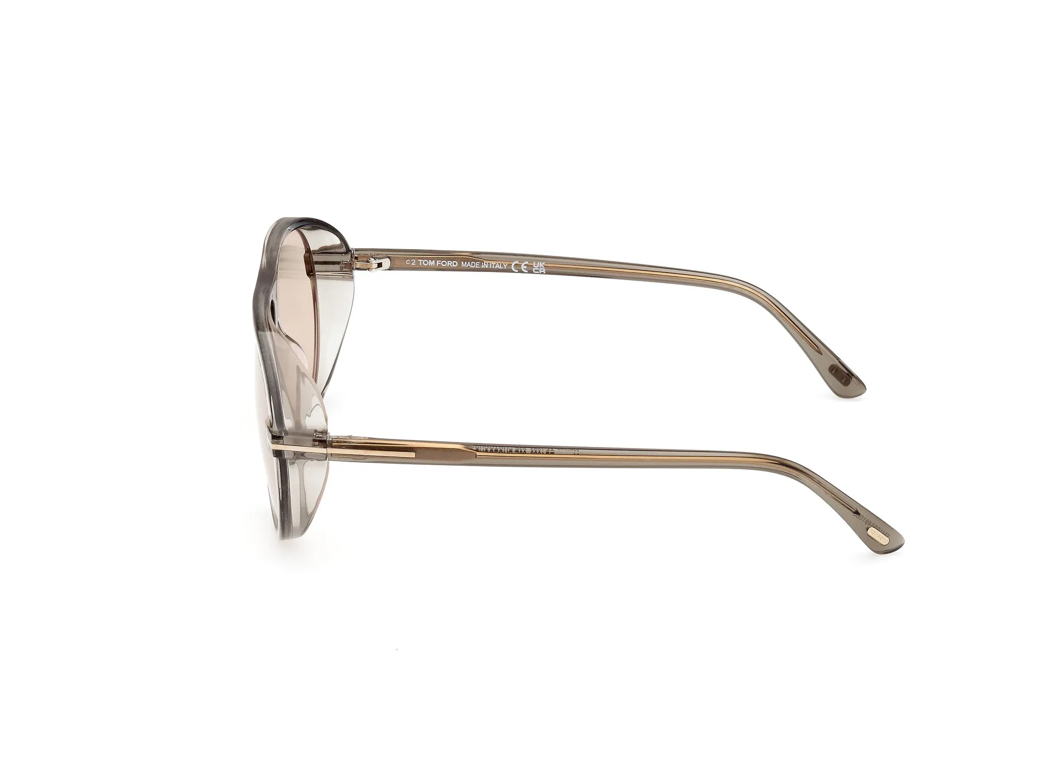 TOM FORD FT1023 MARCUS 93E Occhiali da sole Acetato Verde Marrone Pilot Fotocromatiche - immagine 2