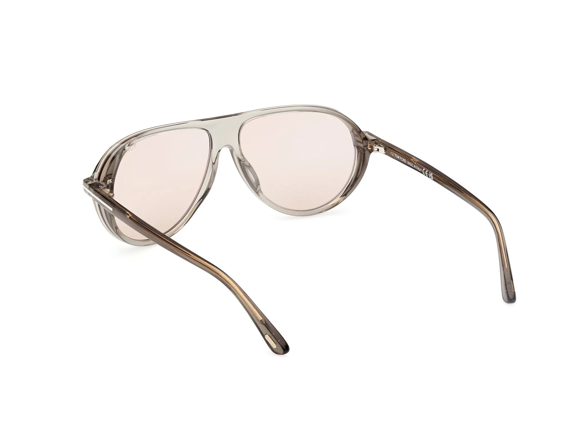 TOM FORD FT1023 MARCUS 93E Occhiali da sole Acetato Verde Marrone Pilot Fotocromatiche - immagine 4
