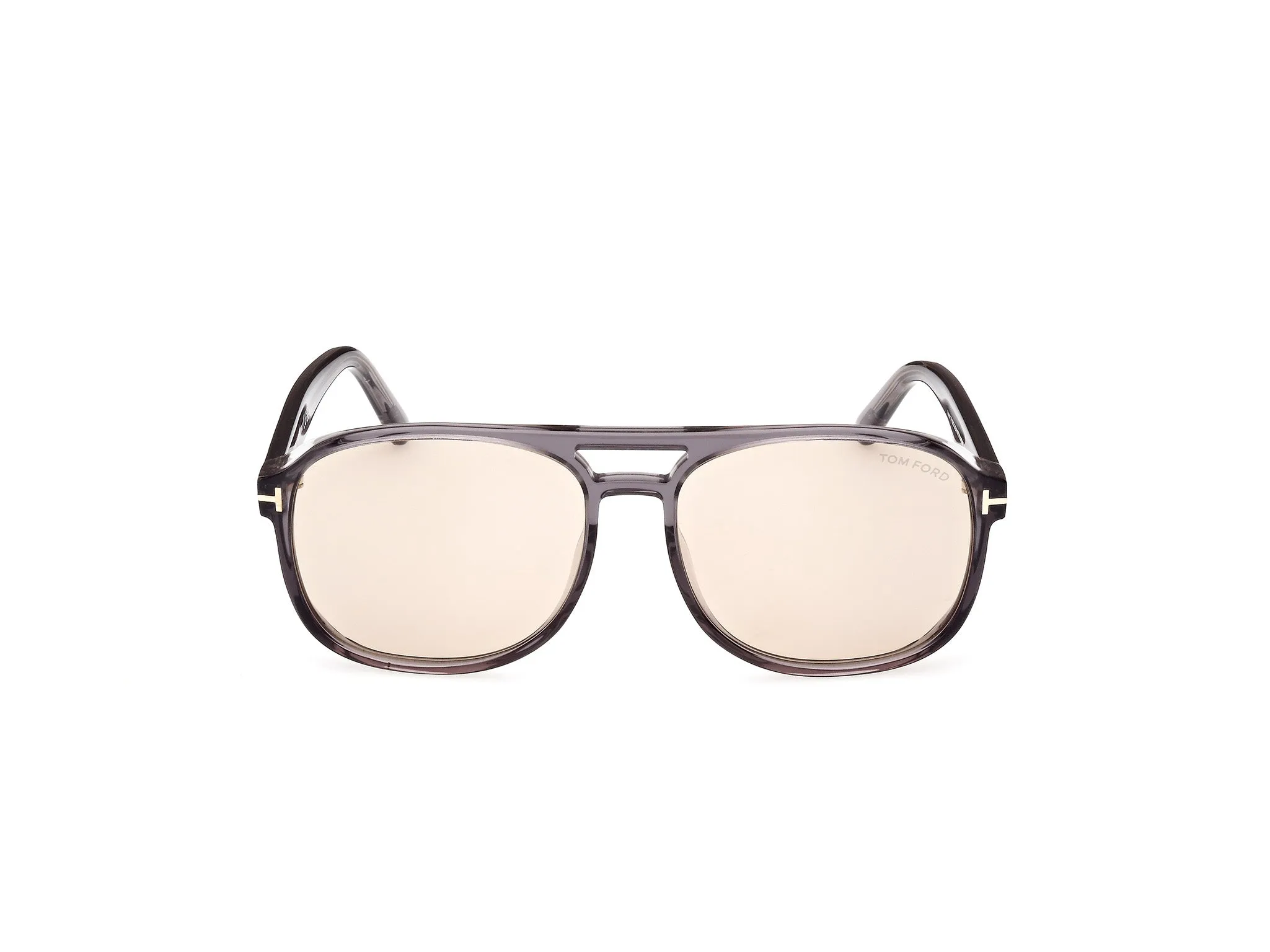 TOM FORD FT1022 ROSCO 20E Occhiali da sole Acetato Grigio Marrone Squadrata Fotocromatiche - immagine 3