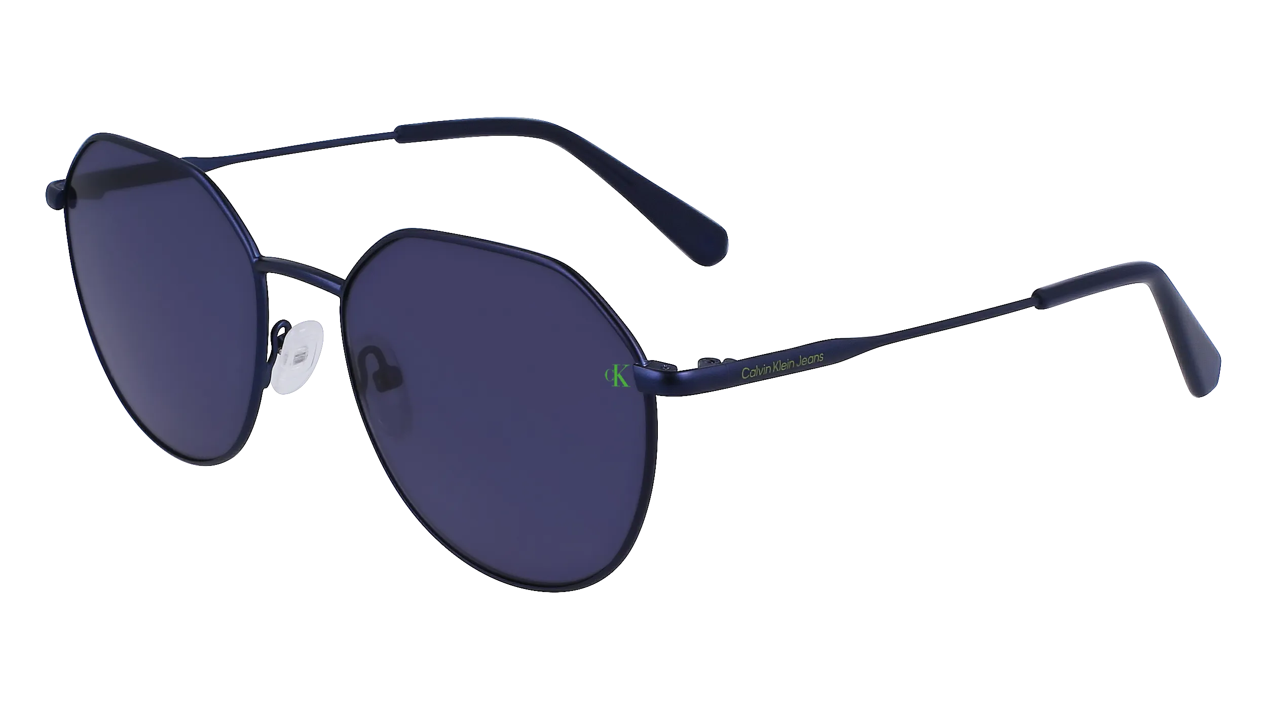 Calvin Klein CKJ23201S 400 Occhiali da sole Metallo Blu Blu Rotonda Normale Normale - immagine 1