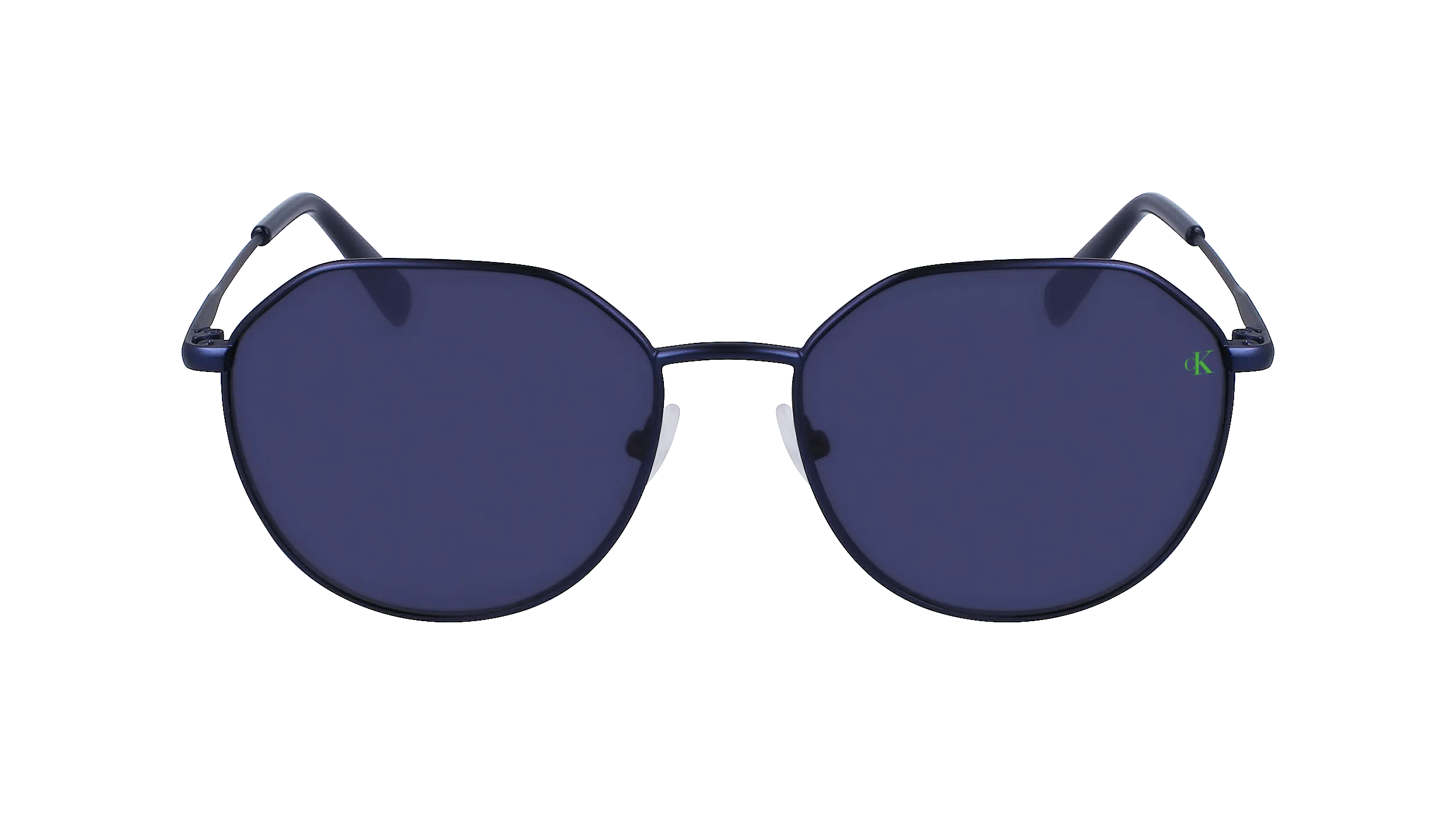 Calvin Klein CKJ23201S 400 Occhiali da sole Metallo Blu Blu Rotonda Normale Normale - immagine 3