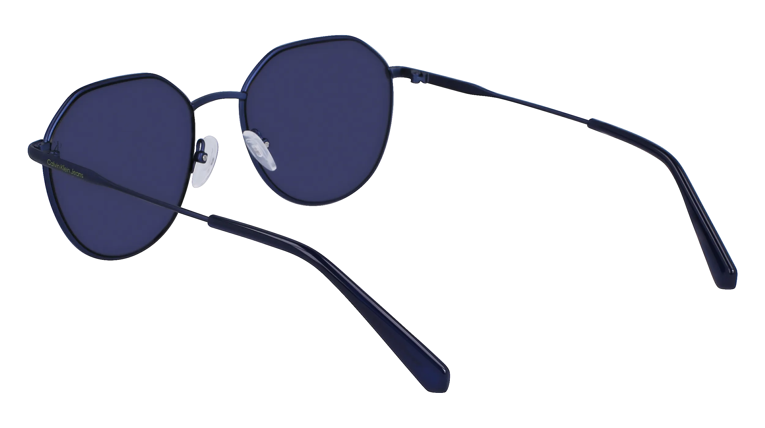 Calvin Klein CKJ23201S 400 Occhiali da sole Metallo Blu Blu Rotonda Normale Normale - immagine 4