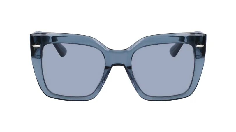 Calvin Klein CK23508S 435 Occhiali da sole Acetato Blu Grigio Squadrata Normale Normale - immagine 2