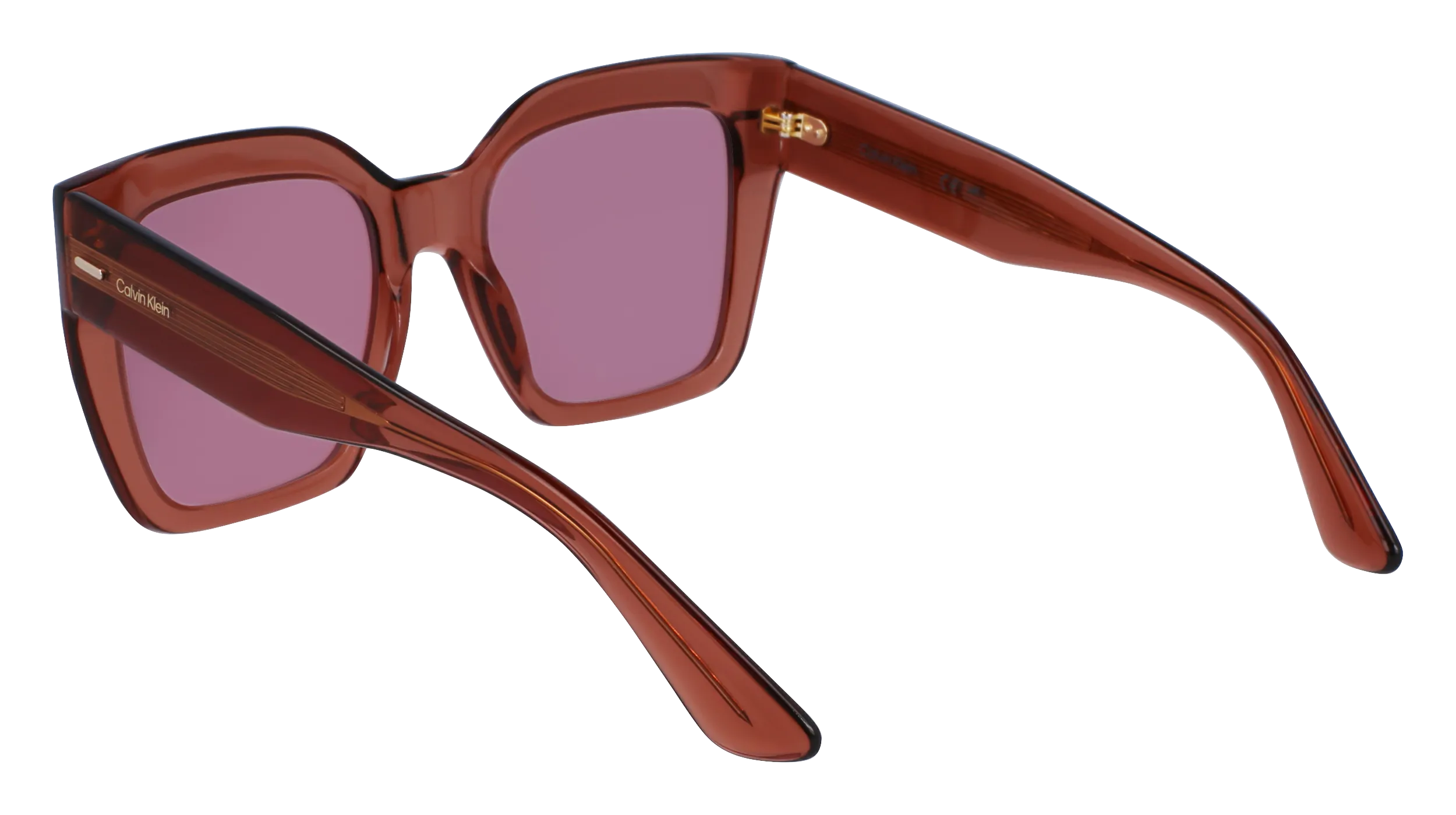Calvin Klein CK23508S 200 Occhiali da sole Acetato Marrone Squadrata Normale Normale - immagine 4