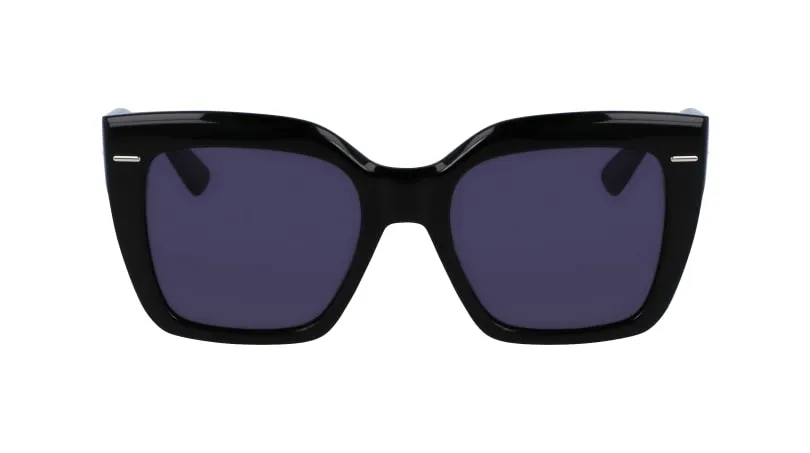 Calvin Klein CK23508S 001 Occhiali da sole Acetato Nero Grigio Squadrata Normale Normale - immagine 2