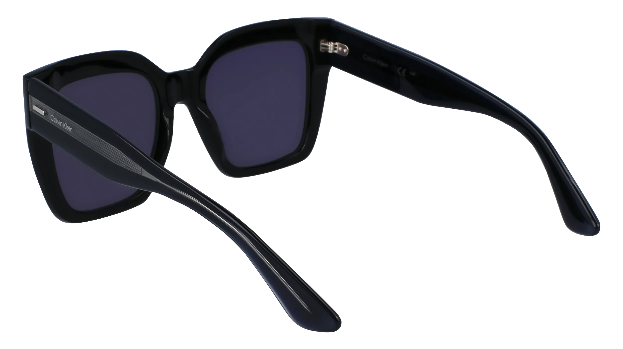 Calvin Klein CK23508S 001 Occhiali da sole Acetato Nero Grigio Squadrata Normale Normale - immagine 4