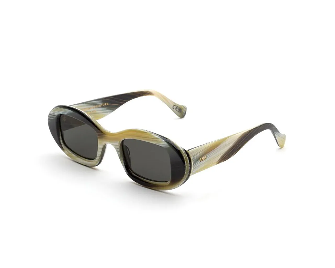 Retrosuperfuture 20P TUTTO CORNO Occhiali da sole Acetato Multi-colore Grigio Geometrica Normale - immagine 1