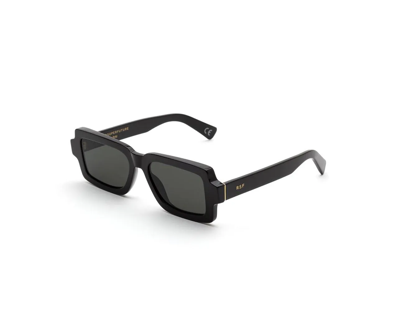 Retrosuperfuture JHJ Pilastro black Occhiali da sole Acetato Nero Grigio Squadrata Normale - immagine 1