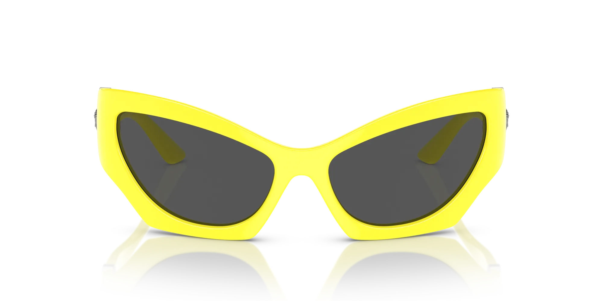 Versace VE4450 541887 Occhiali da sole Iniettato Giallo Grigio Cat Eye Normale - immagine 3