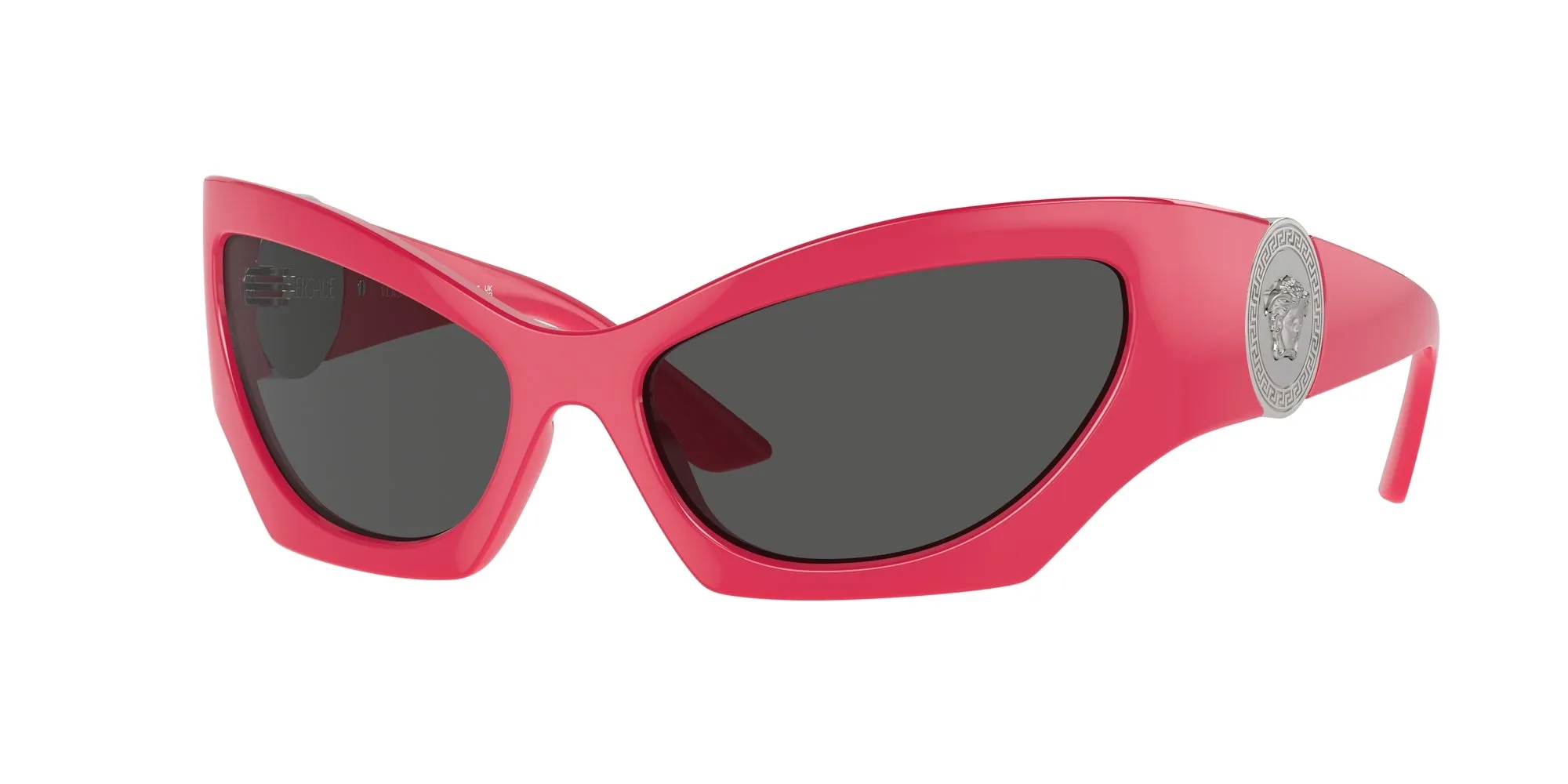 Versace VE4450 541787 Occhiali da sole Iniettato Rosa Grigio Cat Eye Normale - immagine 1