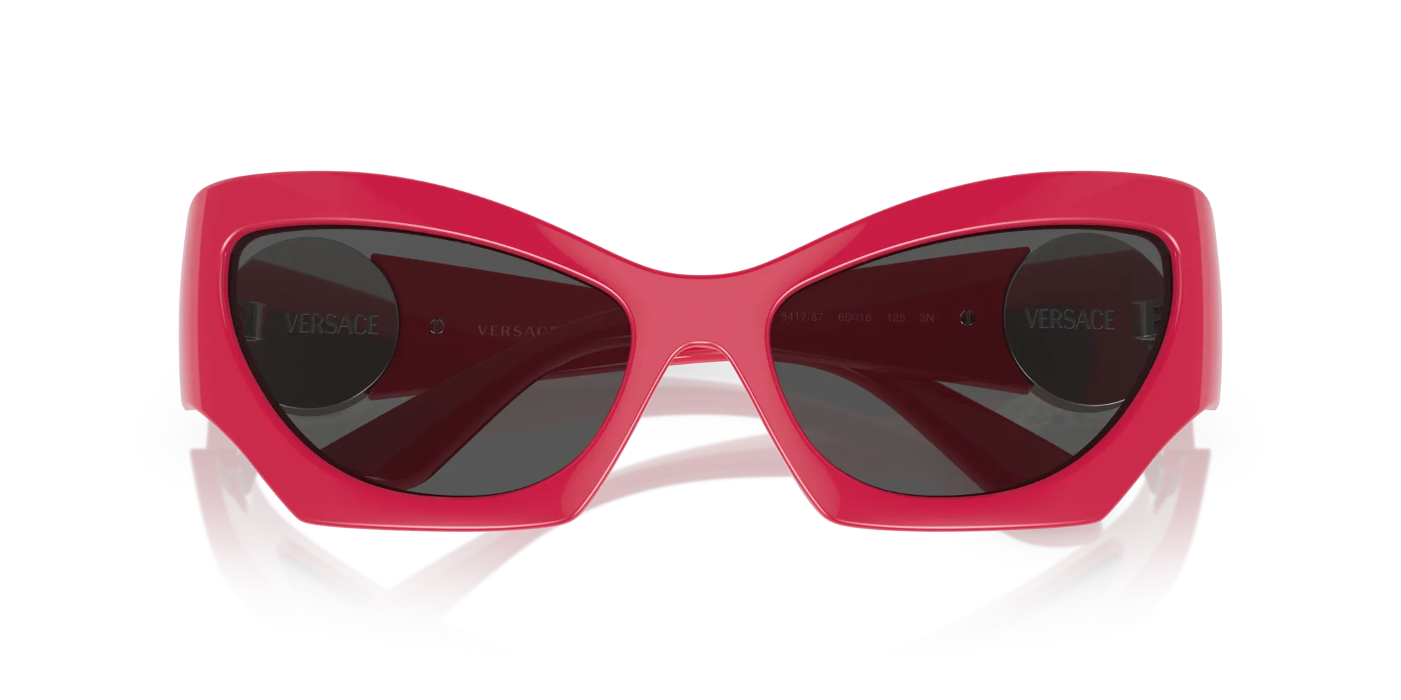 Versace VE4450 541787 Occhiali da sole Iniettato Rosa Grigio Cat Eye Normale - immagine 2