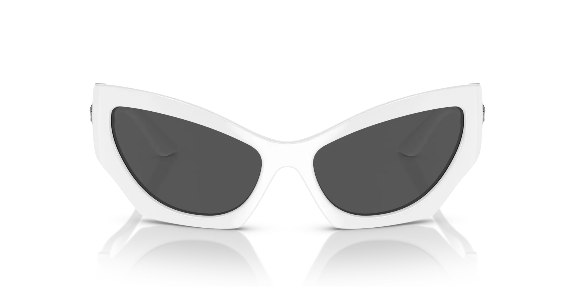 Versace VE4450 314/87 Occhiali da sole Iniettato Bianco Grigio Cat Eye Normale - immagine 3