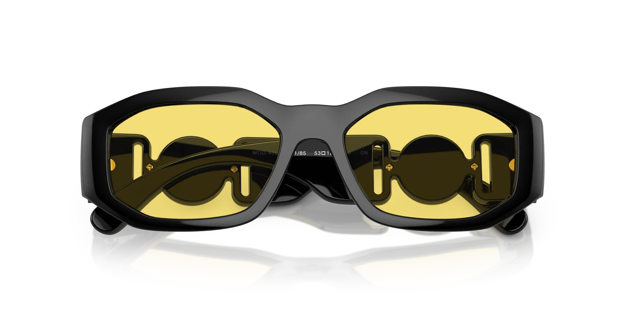Versace VE4361 GB1/85 Occhiali da sole Nylon Nero Giallo Geometrica Normale - immagine 2