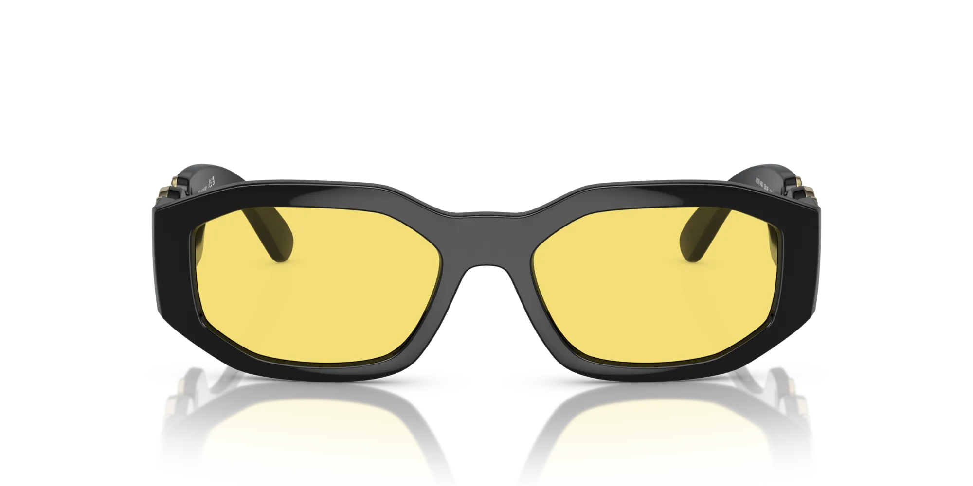 Versace VE4361 GB1/85 Occhiali da sole Nylon Nero Giallo Geometrica Normale - immagine 3