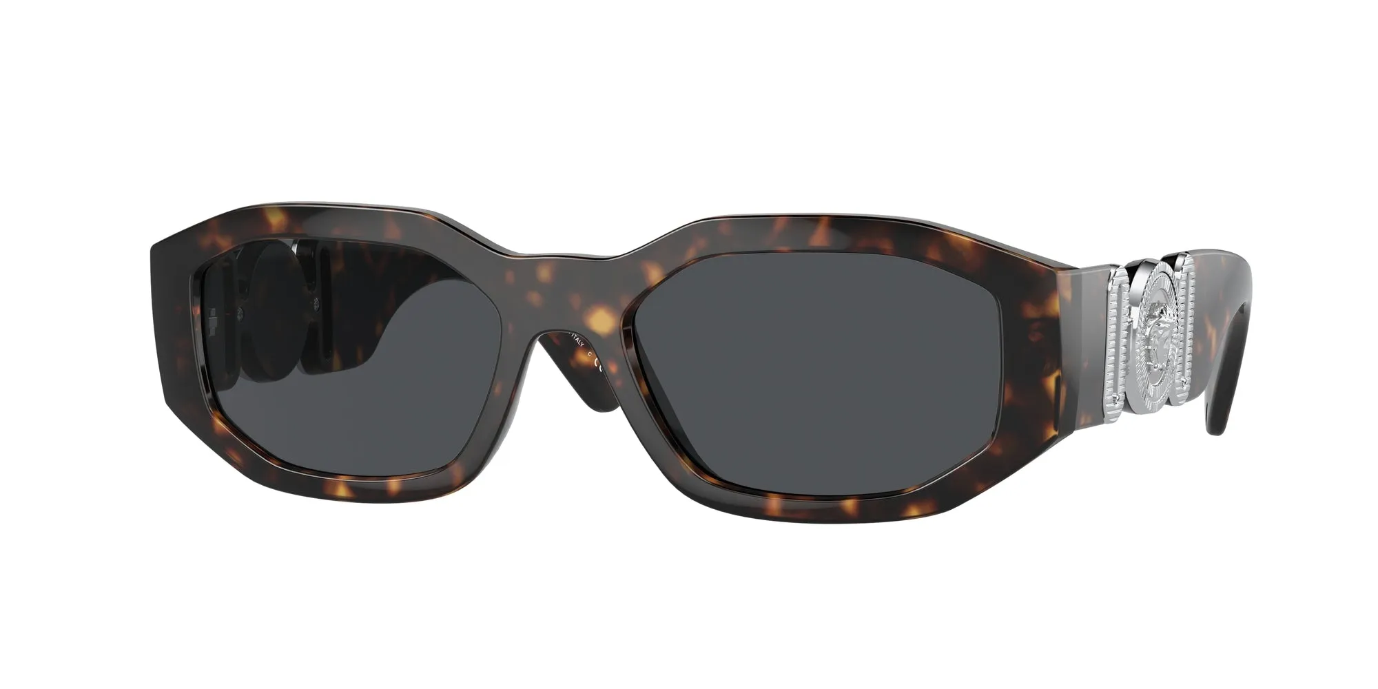 Versace VE4361 542387 Occhiali da sole Nylon Tartaruga Grigio Geometrica Normale - immagine 1