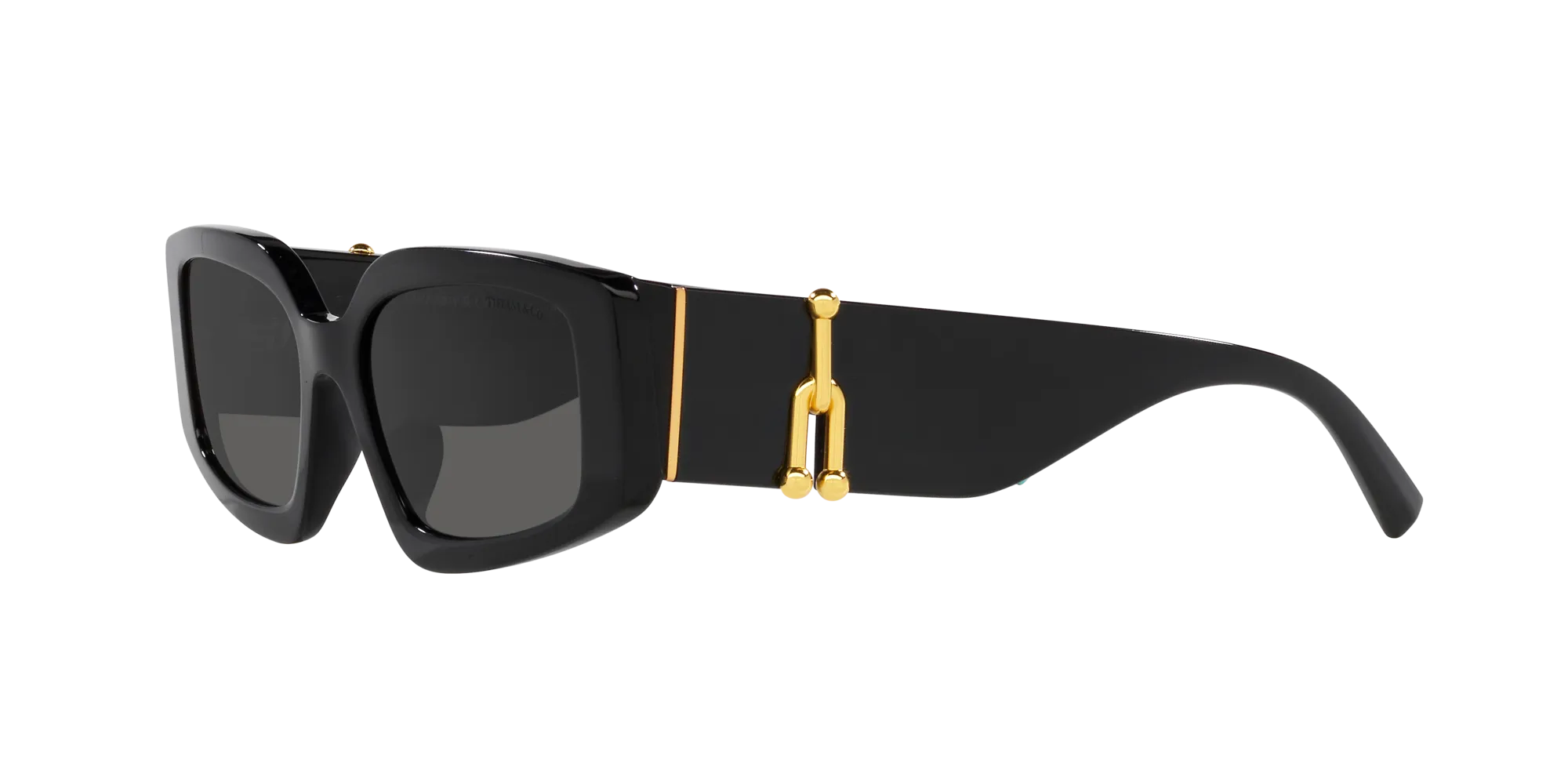 Tiffany TF4208U 8001S4 Occhiali da sole Acetato Nero Grigio Squadrata Normale - immagine 4