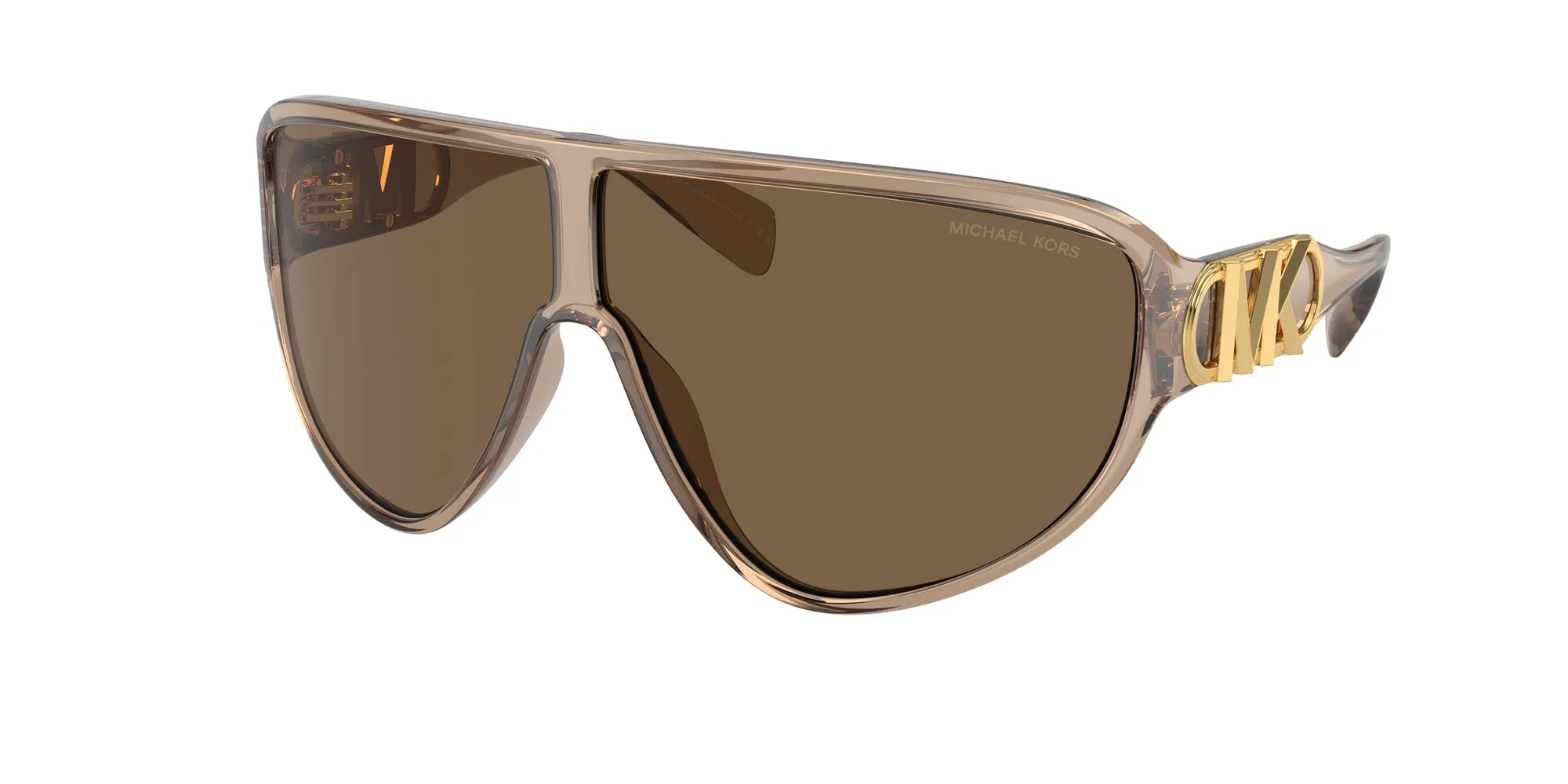 Michael Kors MK2194 EMPIRE SHIELD 393773 Occhiali da sole Iniettato Marrone Marrone Geometrica Normale - immagine 1