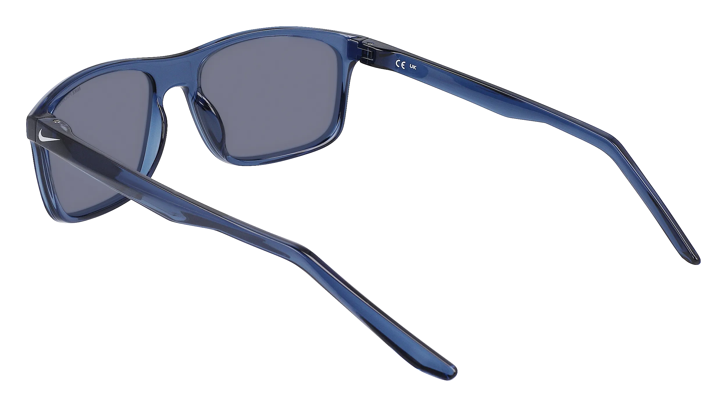 Nike 434 Occhiali da sole Bio-iniettato Blu Argento Squadrata Polarizzata Polarizzata - immagine 4