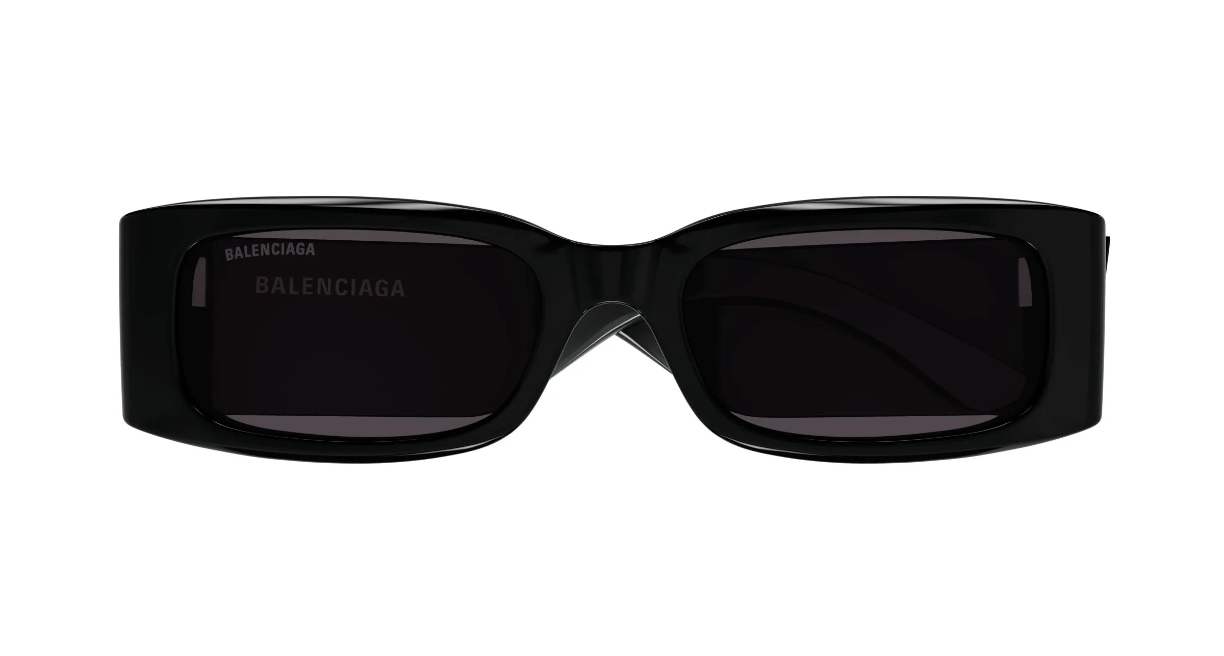 Balenciaga BB0260S 001 Occhiali da sole Acetato Nero Grigio Geometrica - immagine 2