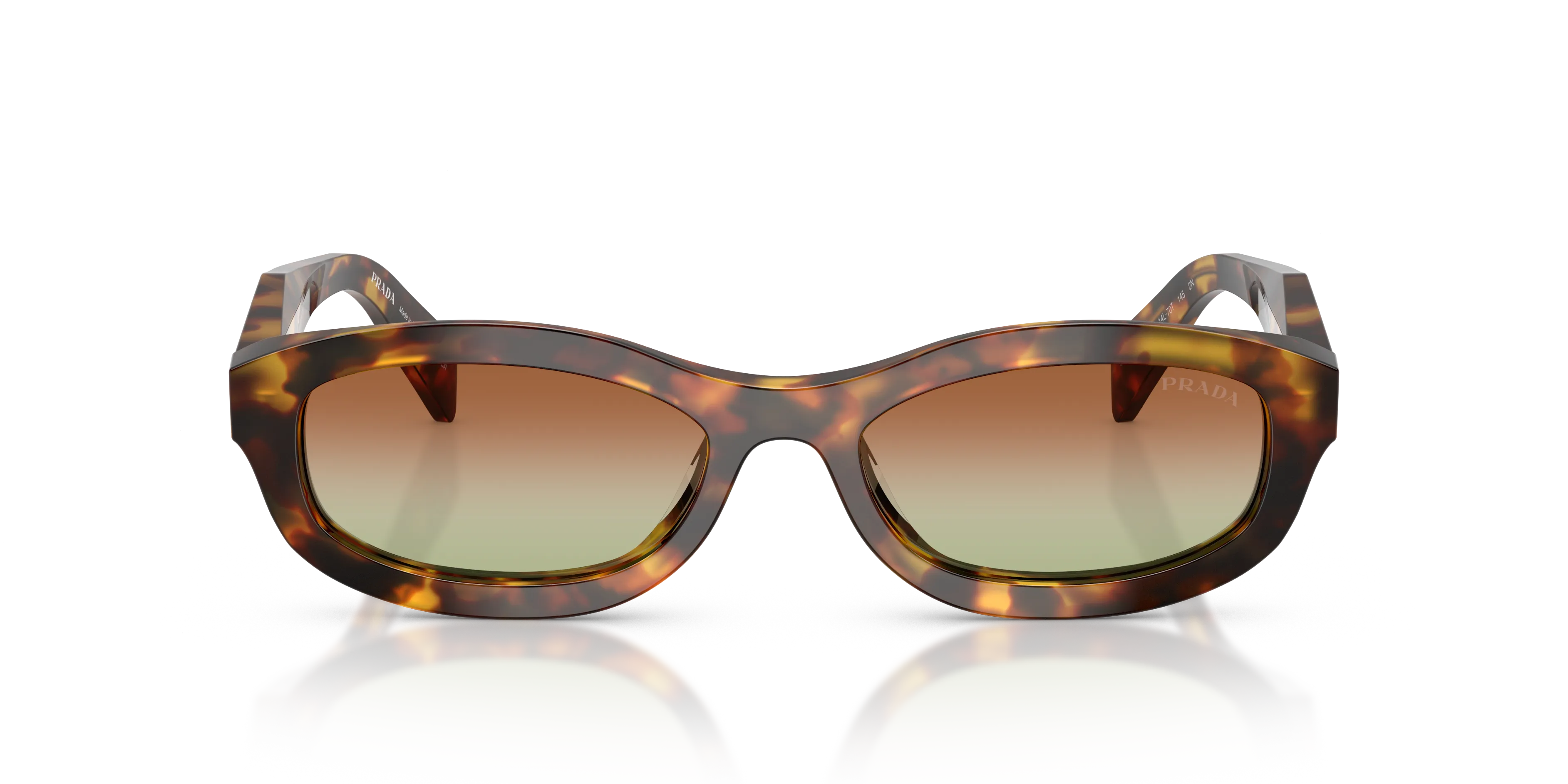 Prada PR D24S 14L70T Occhiali da sole Acetato Tartaruga Pillow Normale - immagine 3