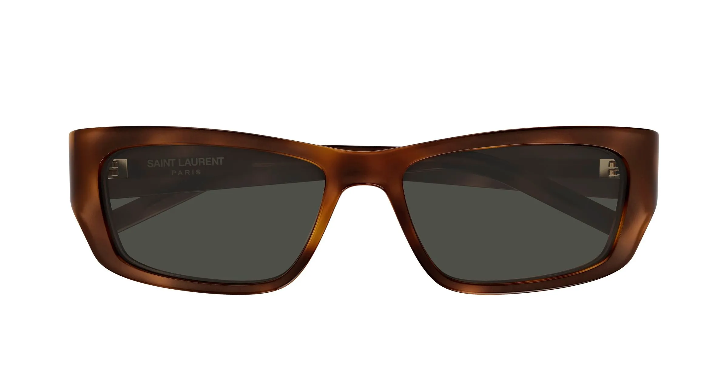 SAINT LAURENT SL M182/F JAZZ 003 Occhiali da sole Acetato Havana Grigio Squadrata - immagine 2