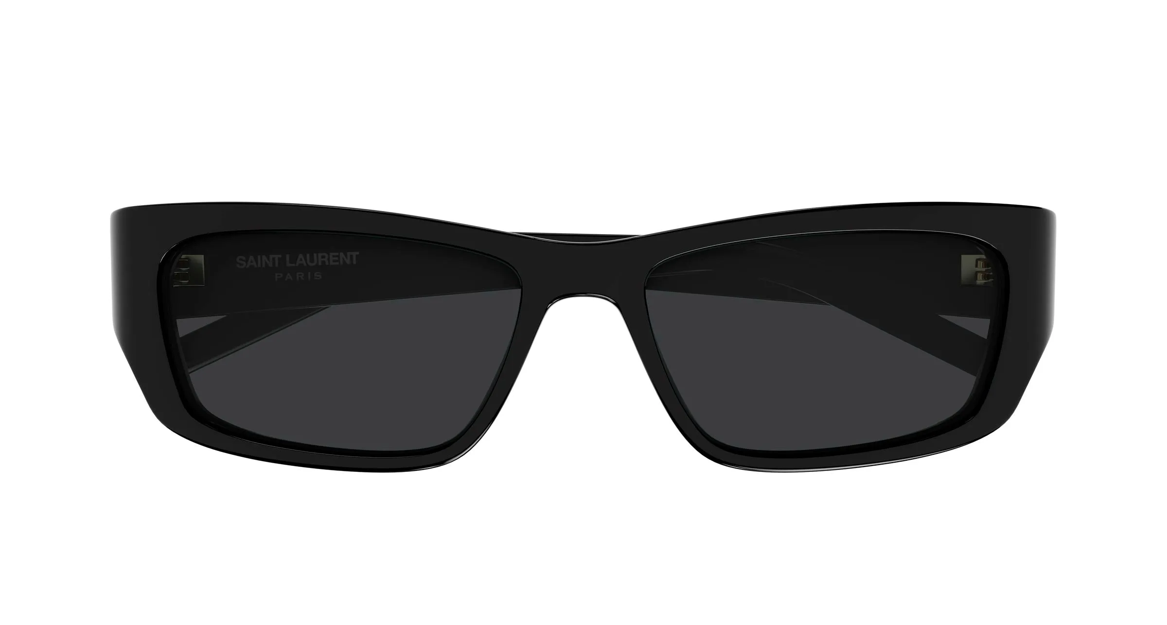 SAINT LAURENT SL M182/F JAZZ 001 Occhiali da sole Acetato Nero Nero Squadrata - immagine 2