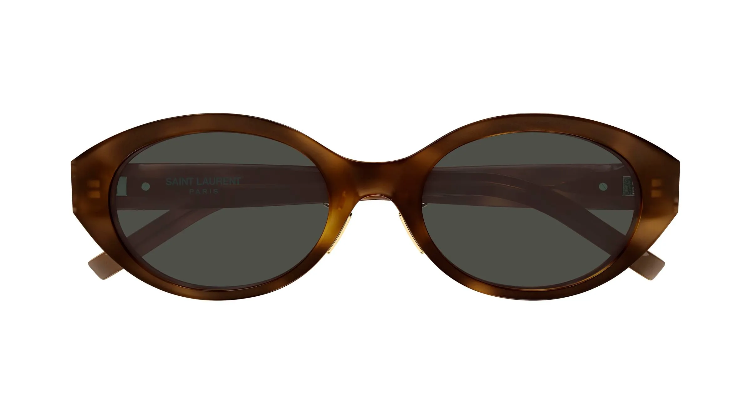 SAINT LAURENT SL M181/J 003 Occhiali da sole Acetato Havana Grigio Rotonda - immagine 2
