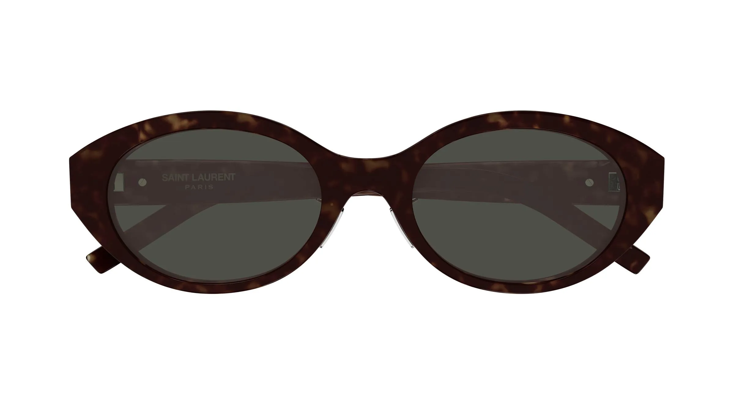 SAINT LAURENT SL M181/J 002 Occhiali da sole Acetato Havana Grigio Rotonda - immagine 2