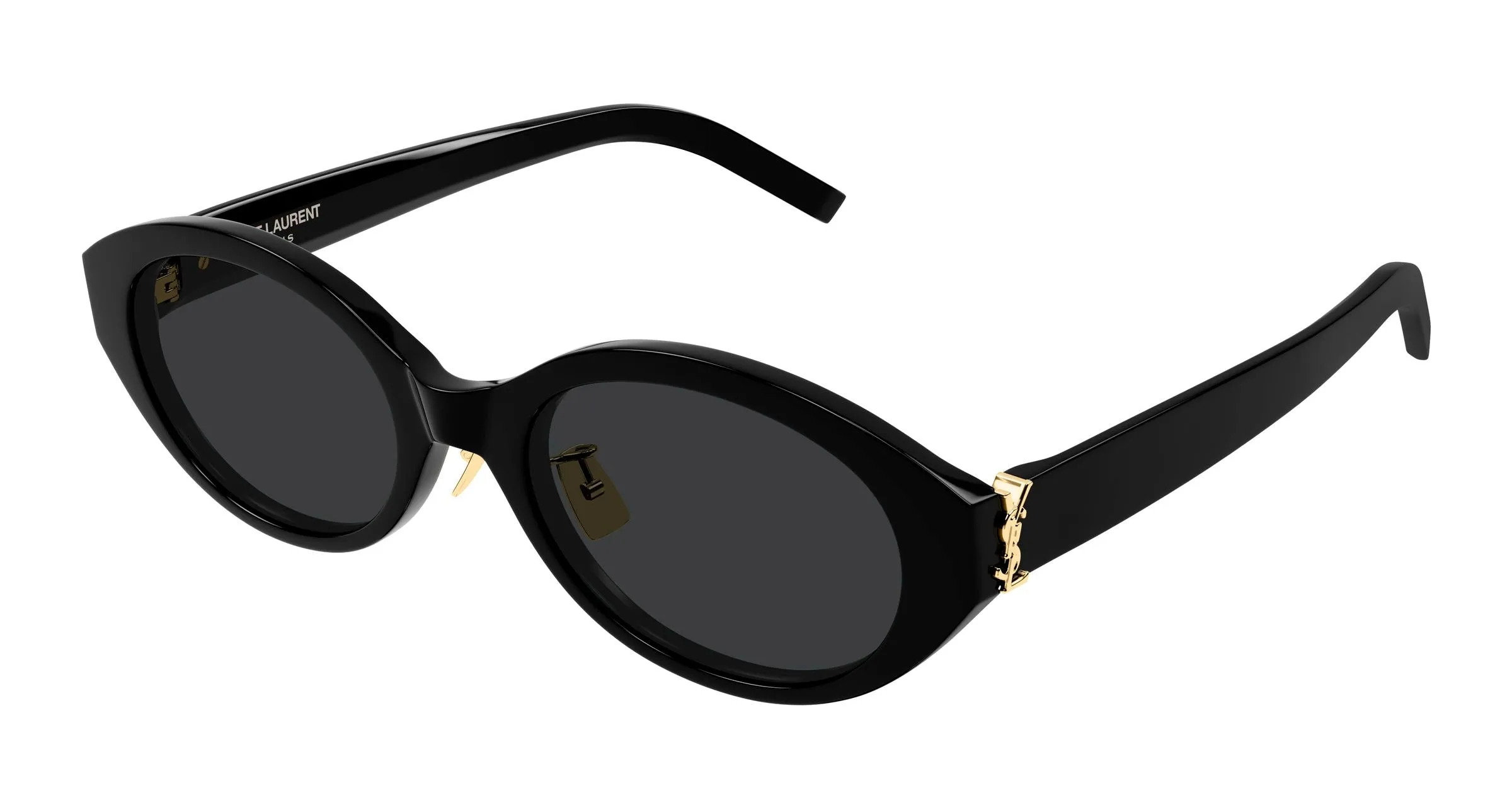 SAINT LAURENT SL M181/J 001 Occhiali da sole Acetato Nero Nero Rotonda - immagine 1