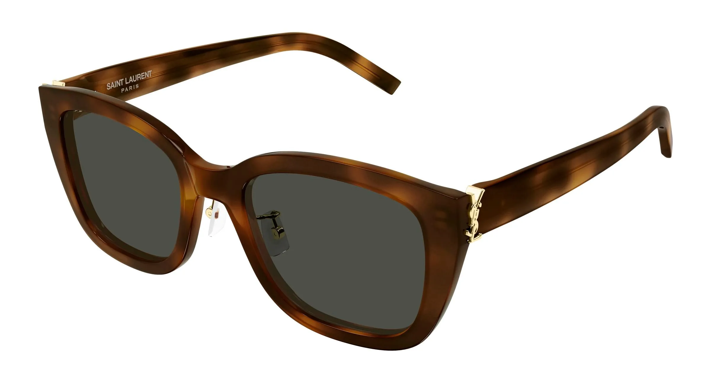 SAINT LAURENT SL M176/K 003 Occhiali da sole Acetato Havana Grigio Cat Eye - immagine 1