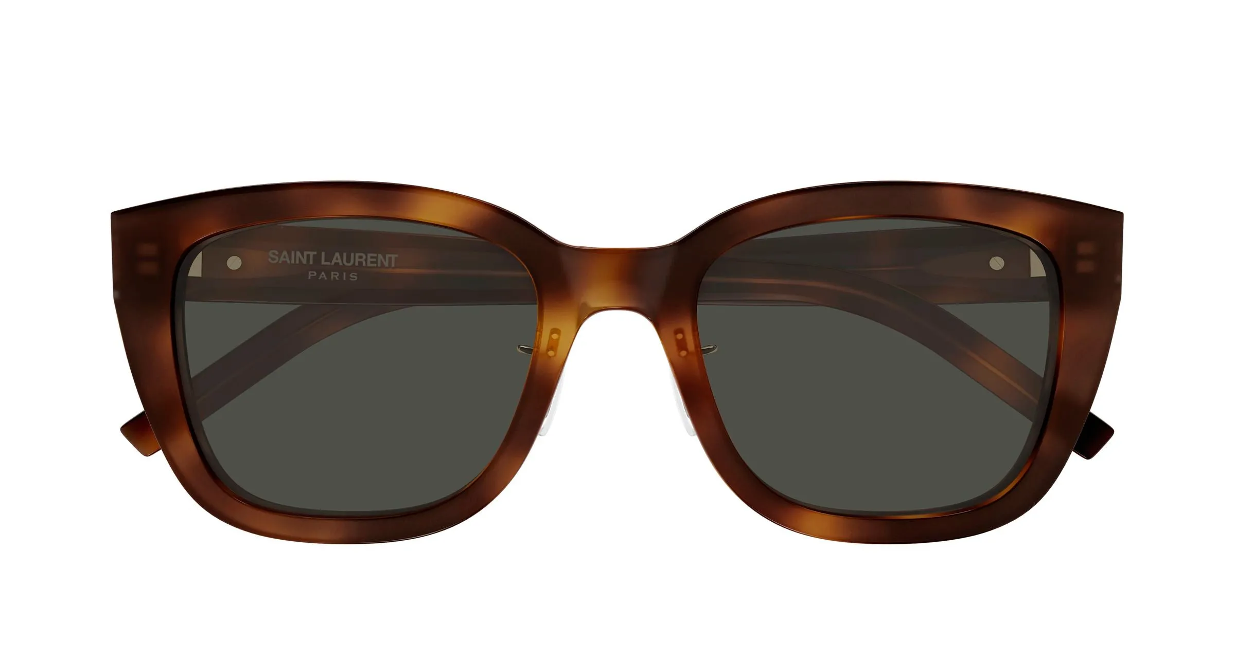 SAINT LAURENT SL M176/K 003 Occhiali da sole Acetato Havana Grigio Cat Eye - immagine 2