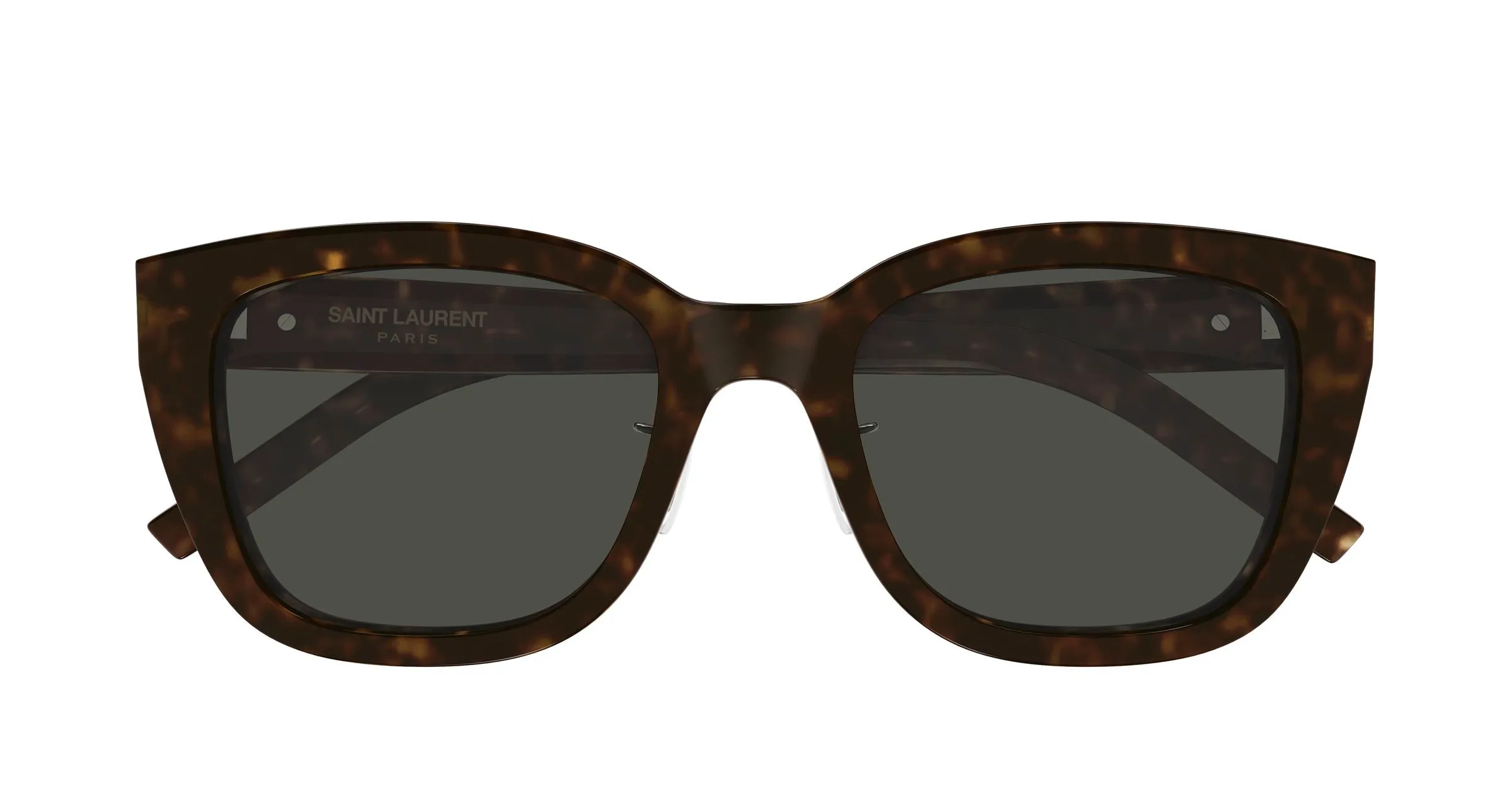SAINT LAURENT SL M176/K 002 Occhiali da sole Acetato Havana Grigio Cat Eye - immagine 2