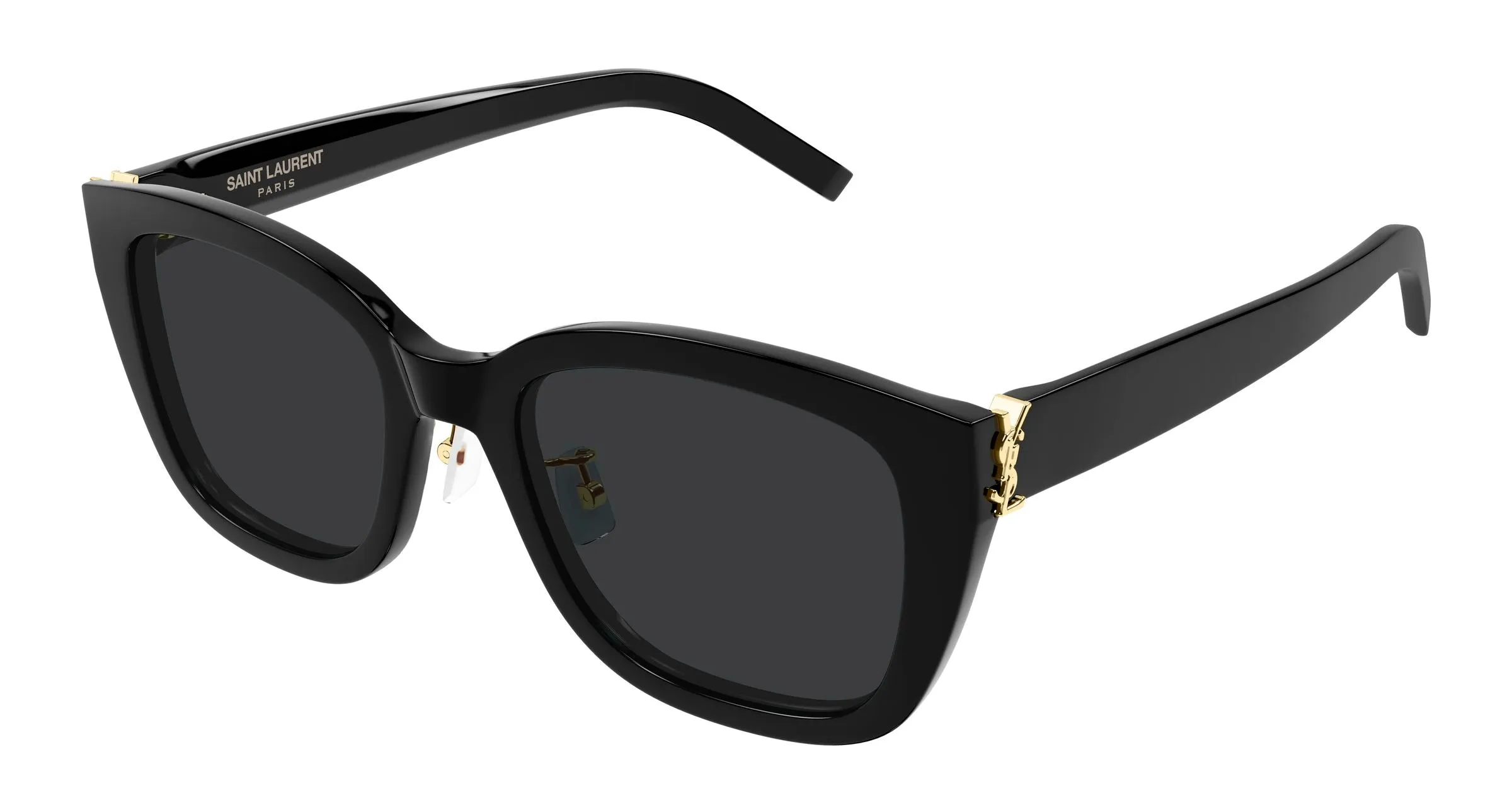 SAINT LAURENT SL M176/K 001 Occhiali da sole Acetato Nero Nero Cat Eye - immagine 1